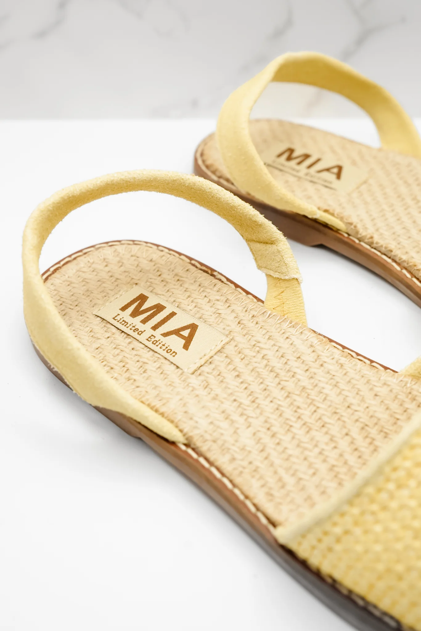 MIA Textured Fabric Slingback Comfort Flat - Image 12