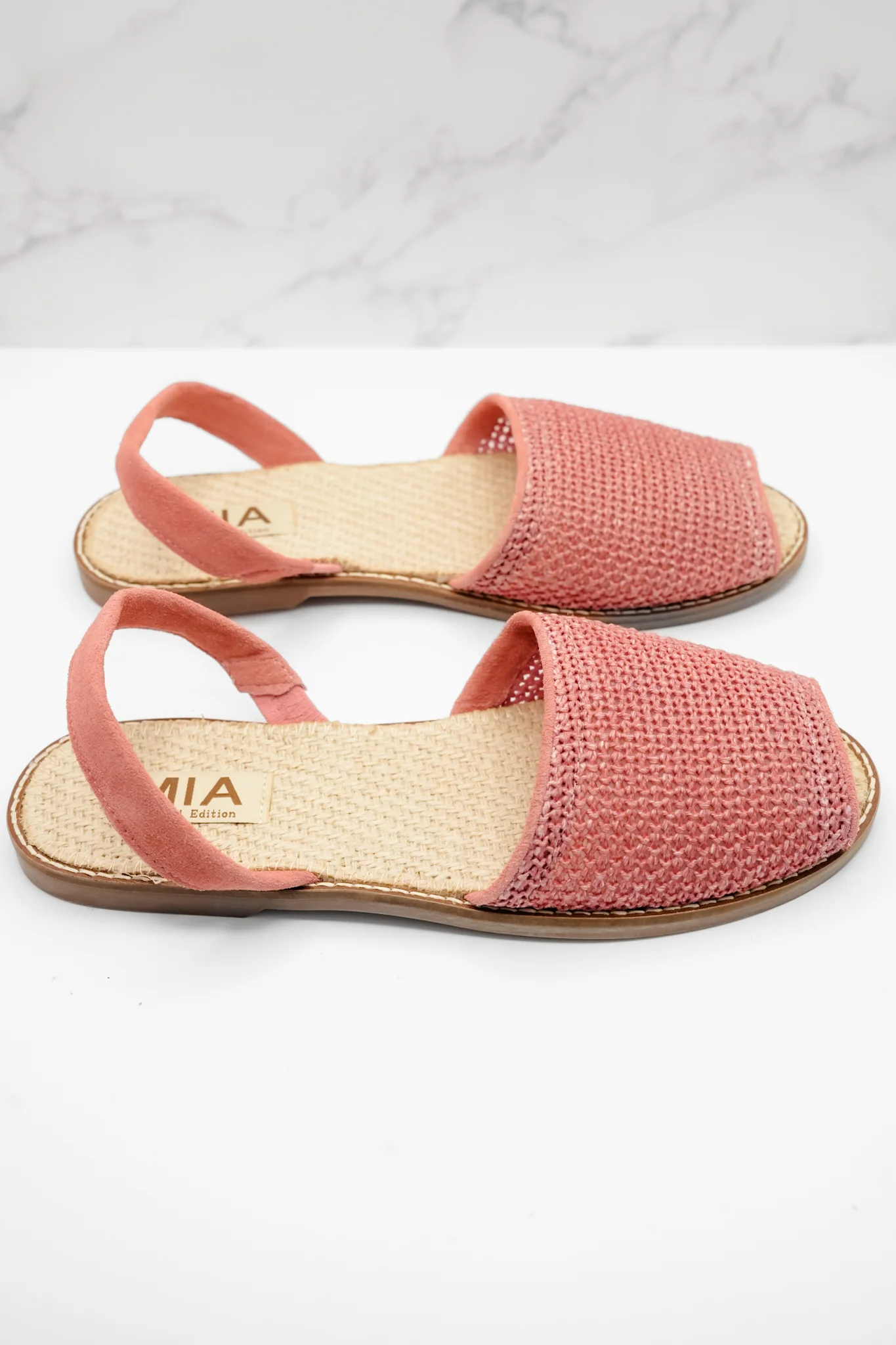 MIA Textured Fabric Slingback Comfort Flat - Image 13