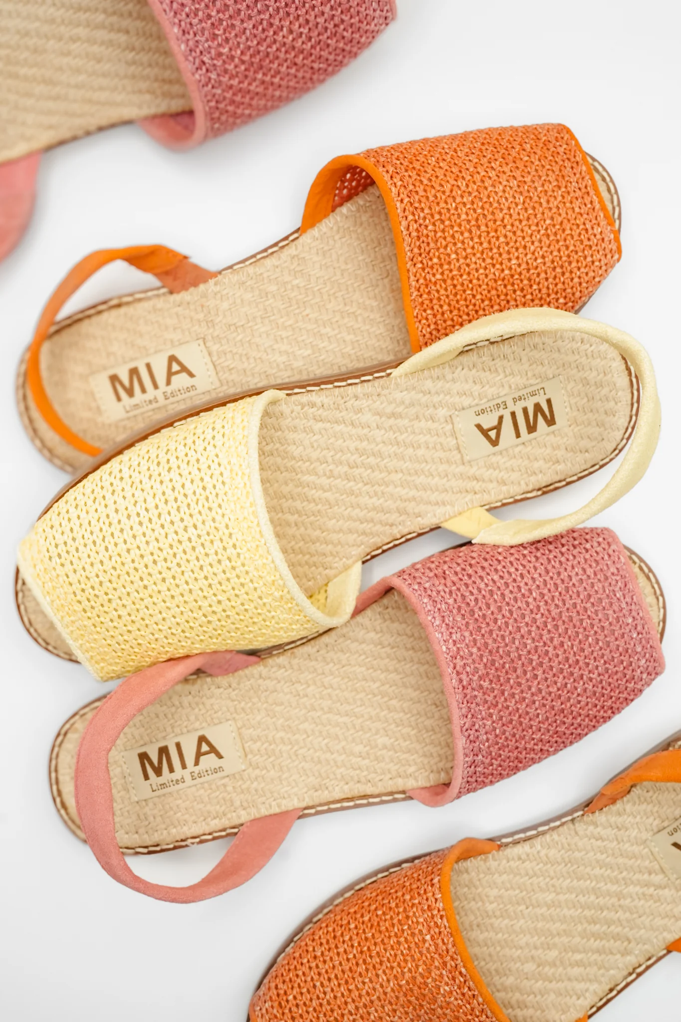 MIA Textured Fabric Slingback Comfort Flat - Image 2