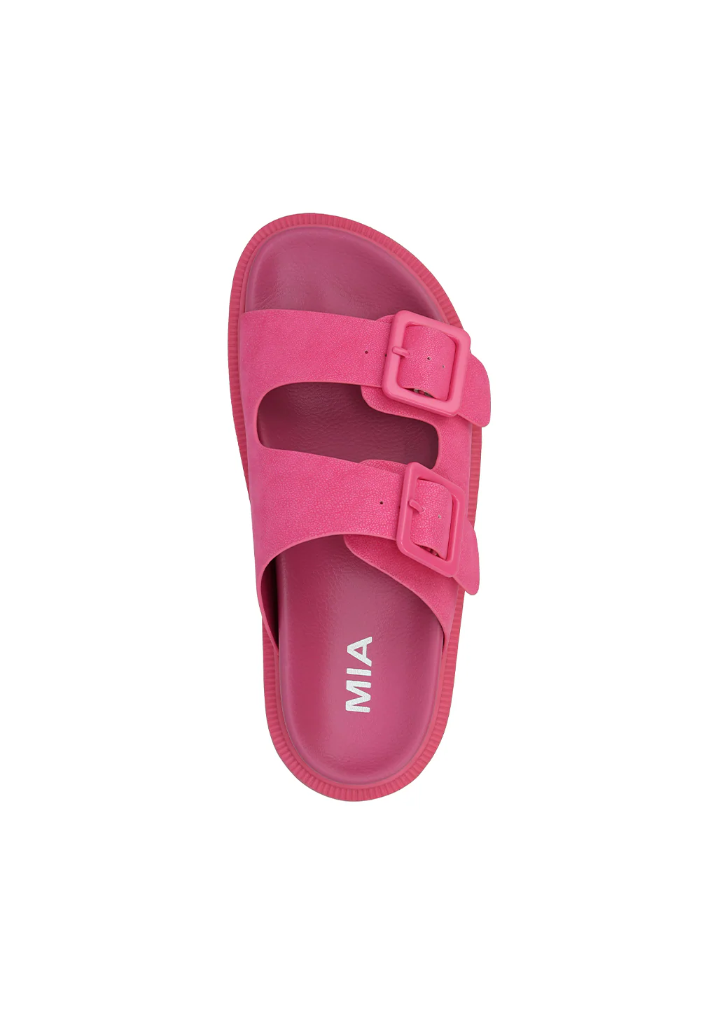MIA Vegan Leather Platform Double Buckle Slide Sandal - Image 11