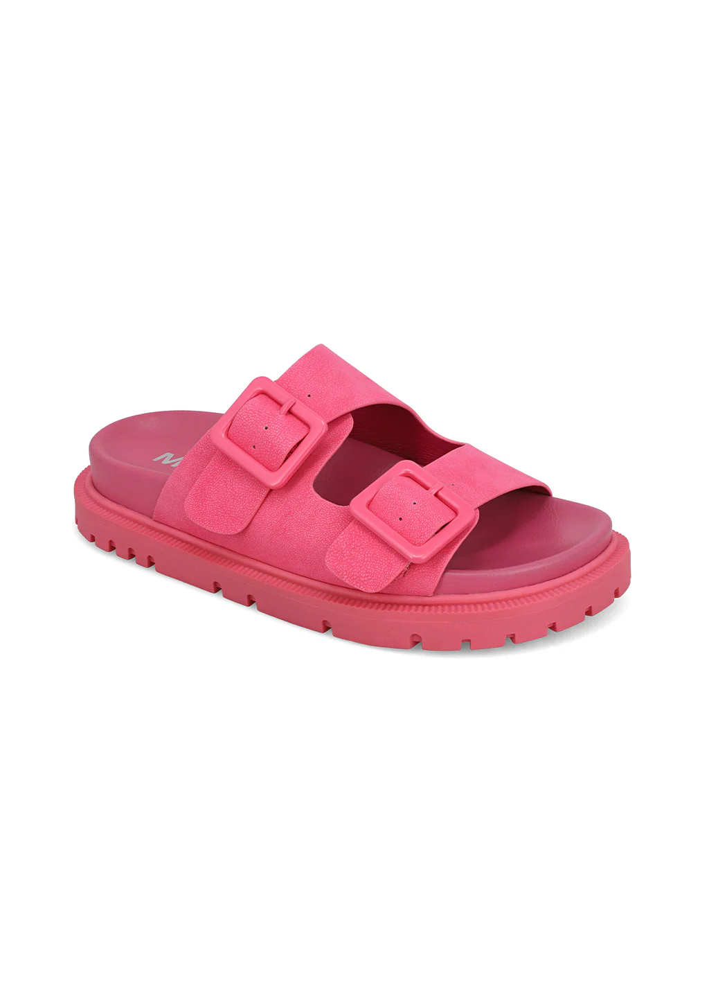 MIA Vegan Leather Platform Double Buckle Slide Sandal - Image 8