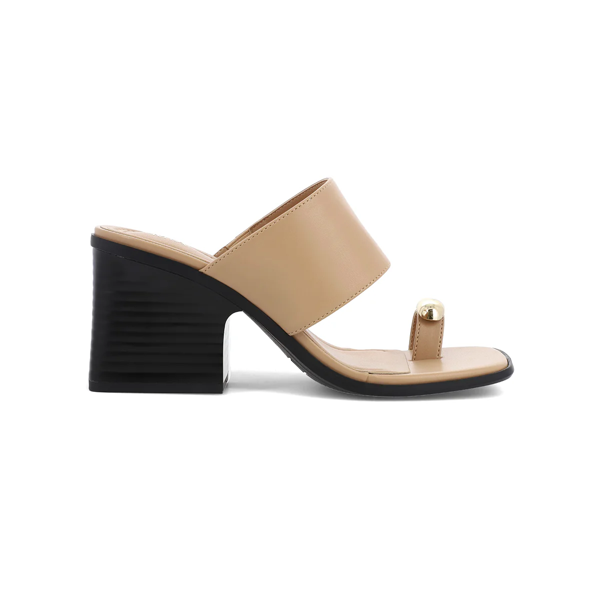 MIA Vegan Leather Toe Ring Block Heel Mule - Image 12