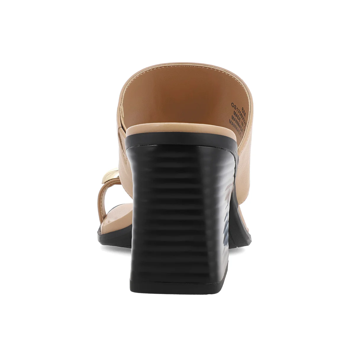 MIA Vegan Leather Toe Ring Block Heel Mule - Image 13