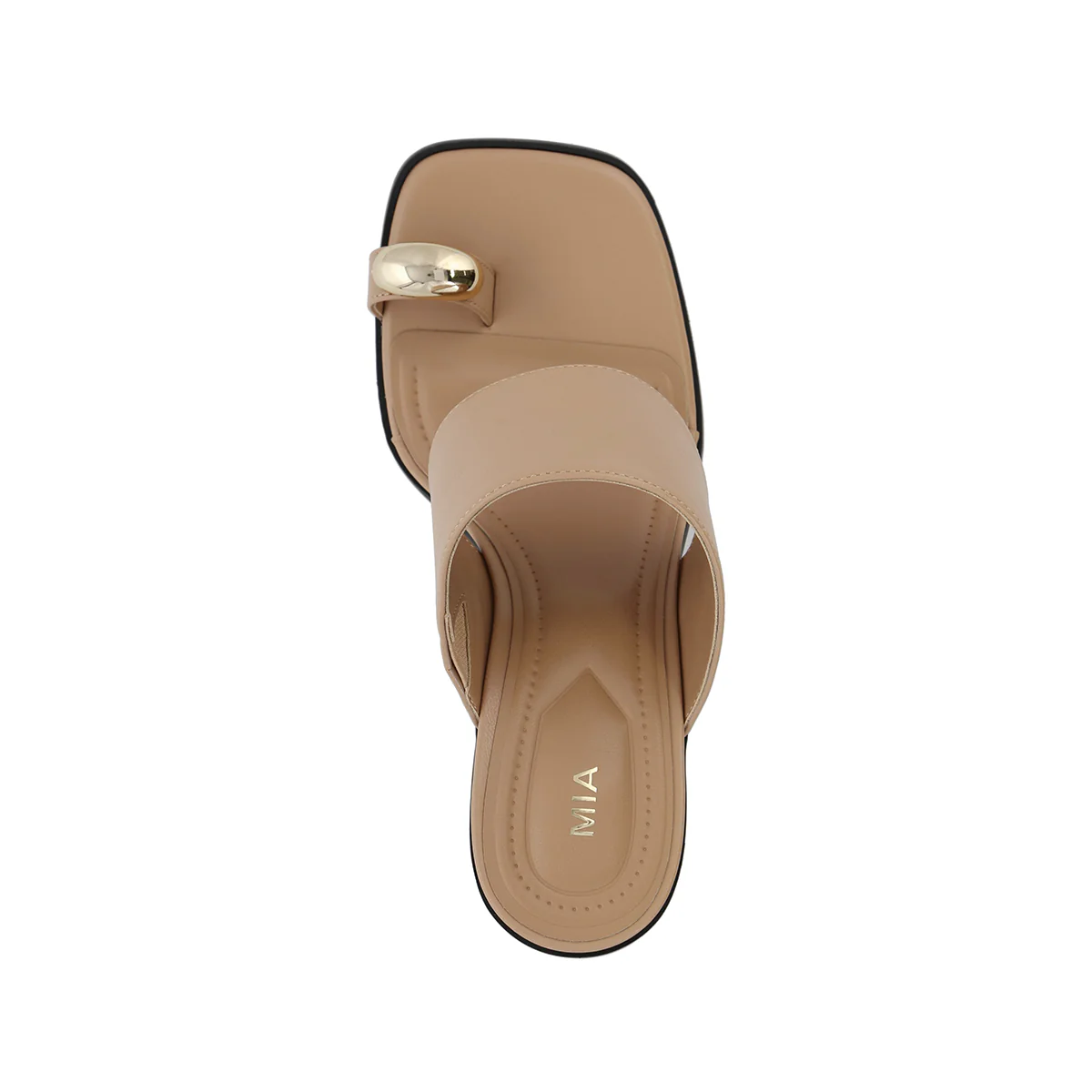 MIA Vegan Leather Toe Ring Block Heel Mule - Image 14