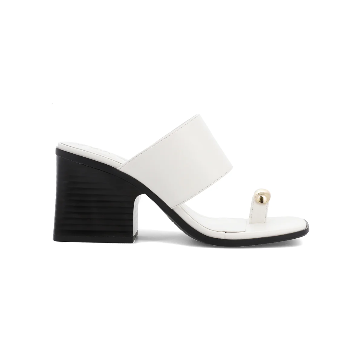 MIA Vegan Leather Toe Ring Block Heel Mule - Image 15