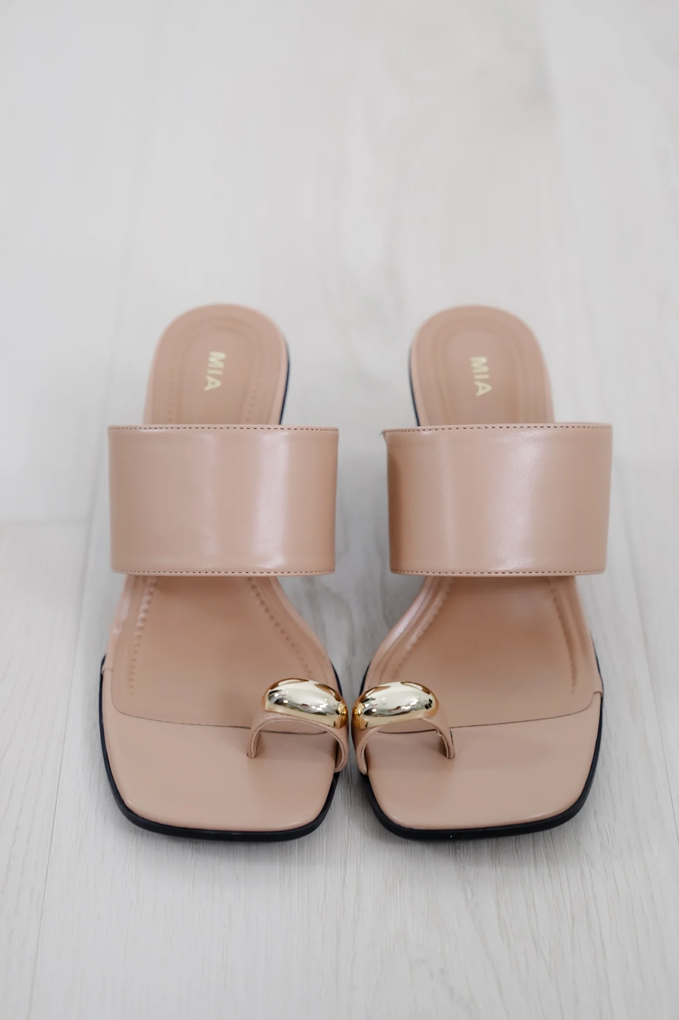 MIA Vegan Leather Toe Ring Block Heel Mule - Image 19