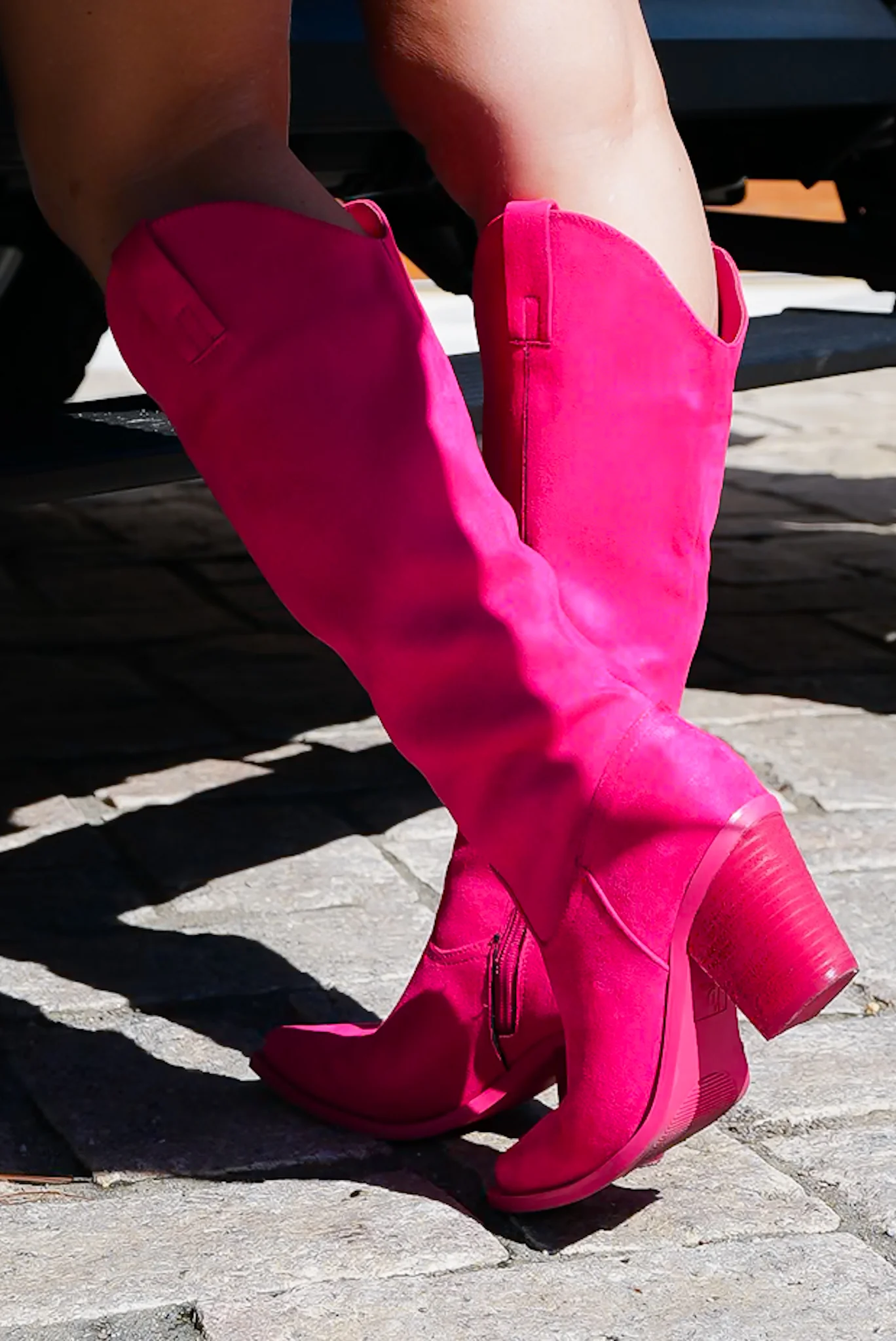 MIA Hot Shot Cowgirl Vegan Suede Block Heel Boot - Image 6