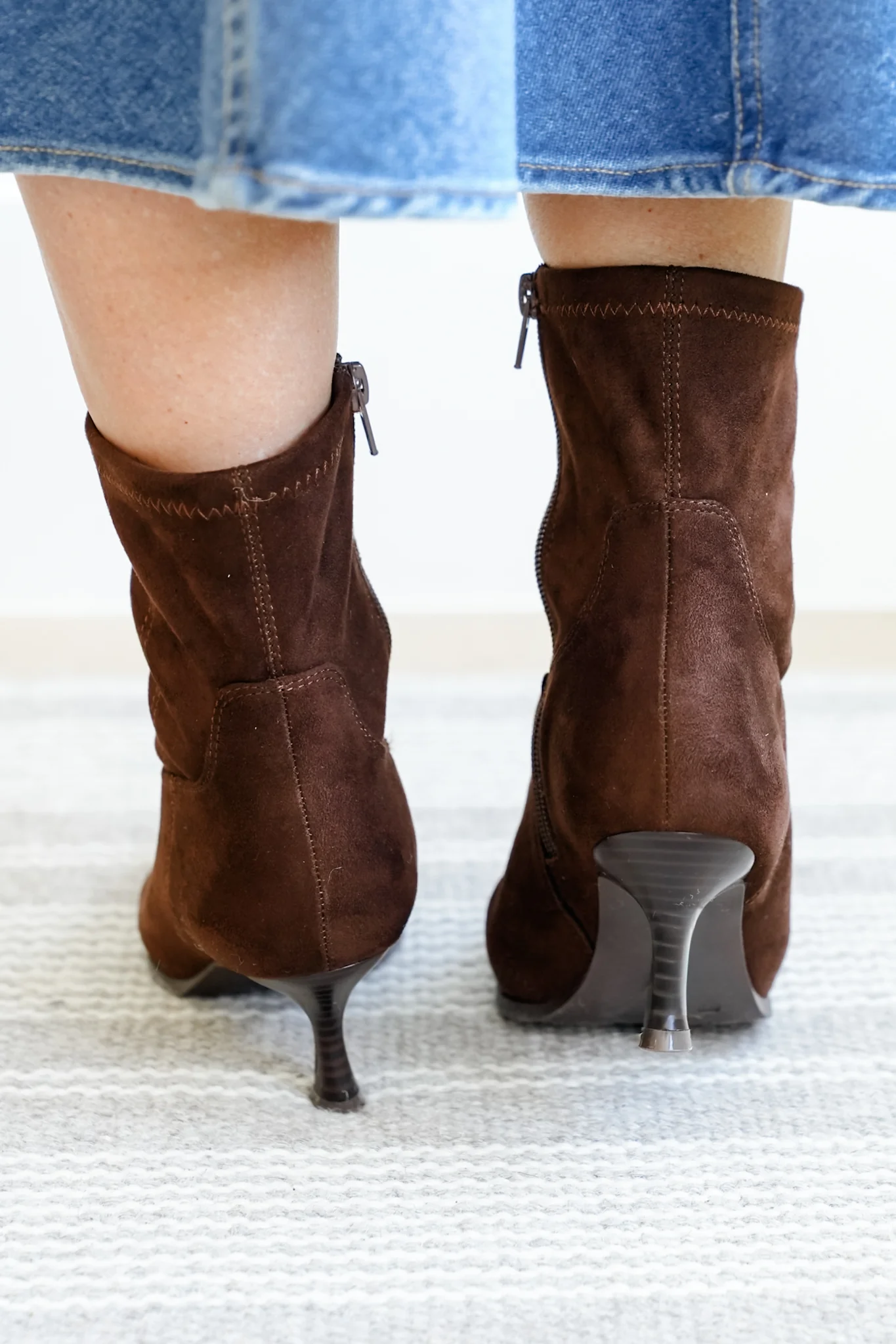 MIA Vegan Suede Pointed Toe Ankle Boot - Image 5