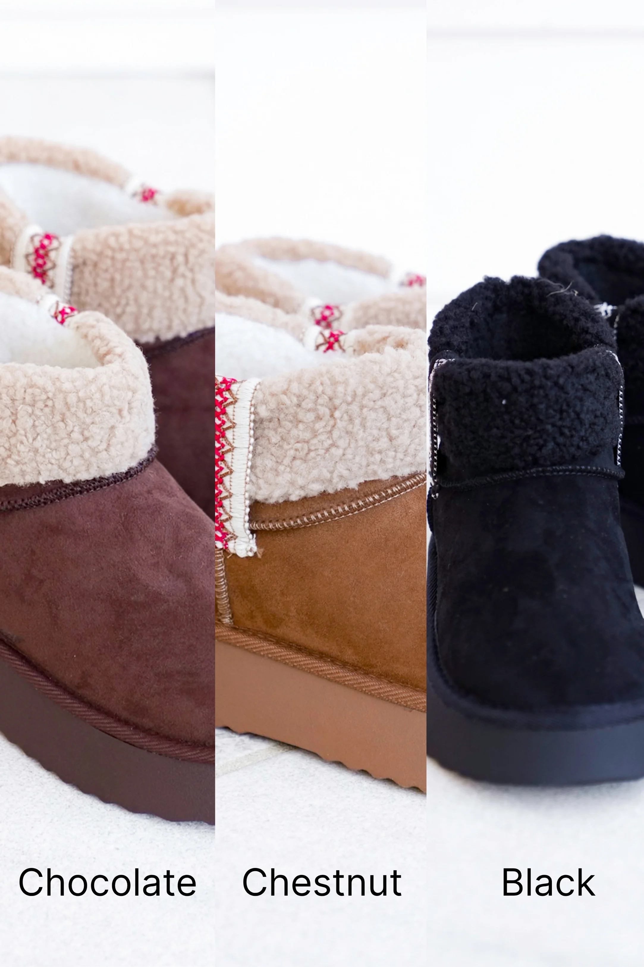 MIA Vegan Suede Sherpa Ankle Boot - Image 11