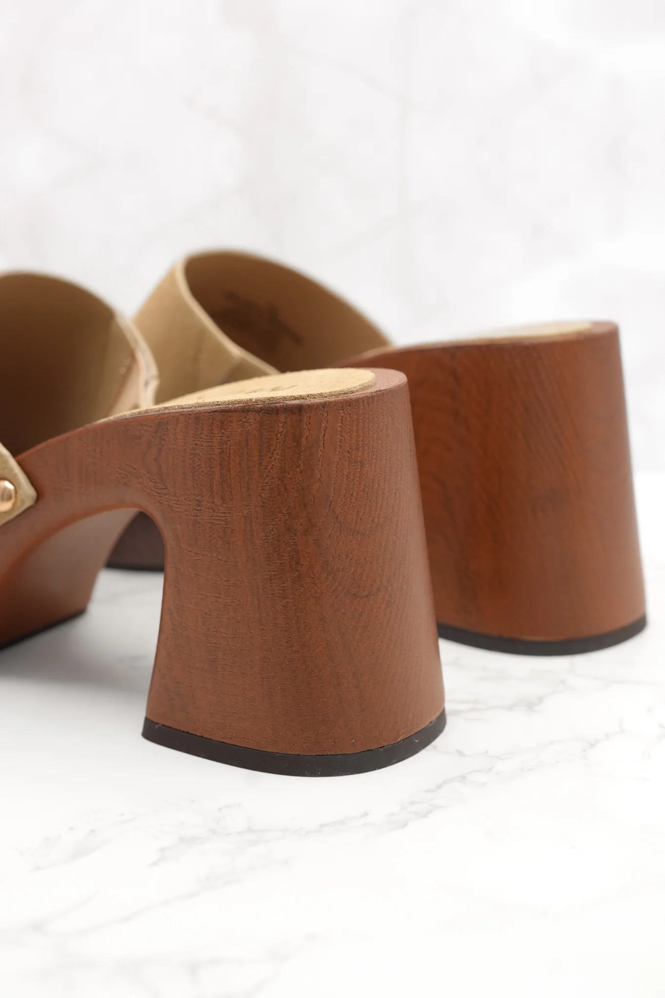 MIA Vegan Suede Slide Platform Heel - Image 5