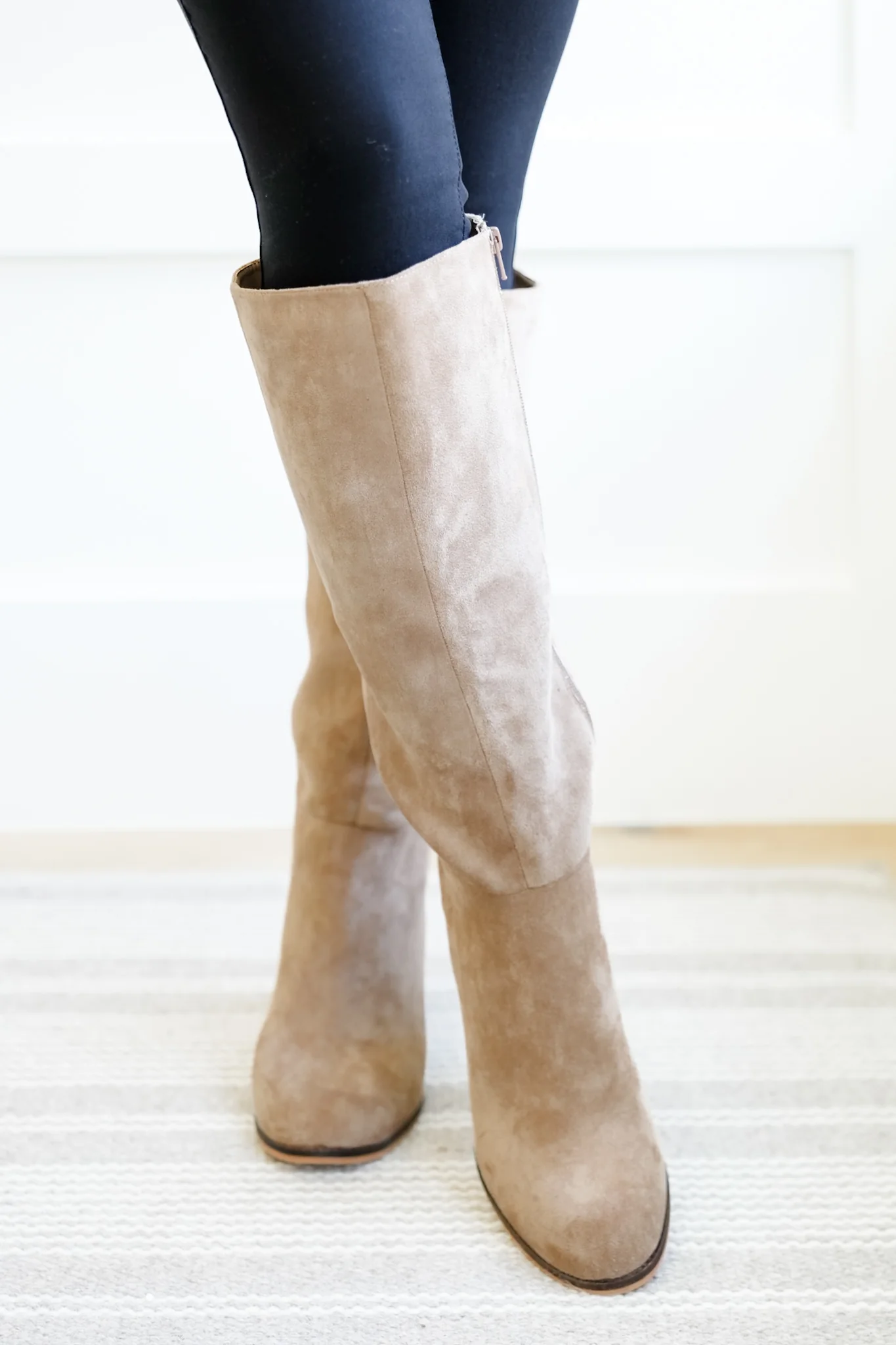 MIA Vegan Suede Tall Boot with Block Heel - Image 6