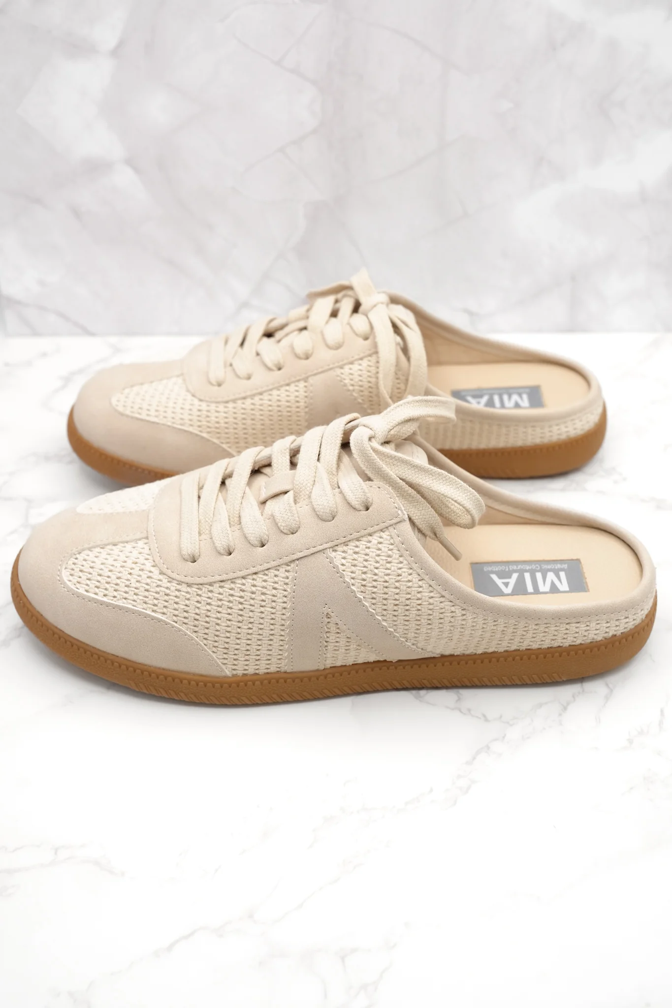 MIA Woven Mesh Lace Up Mule Sneaker - Image 2