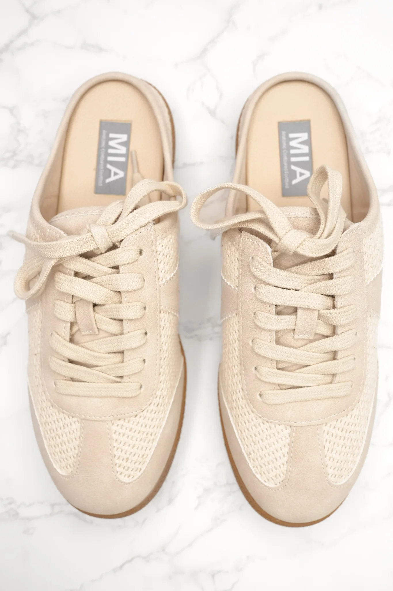 MIA Woven Mesh Lace Up Mule Sneaker - Image 3