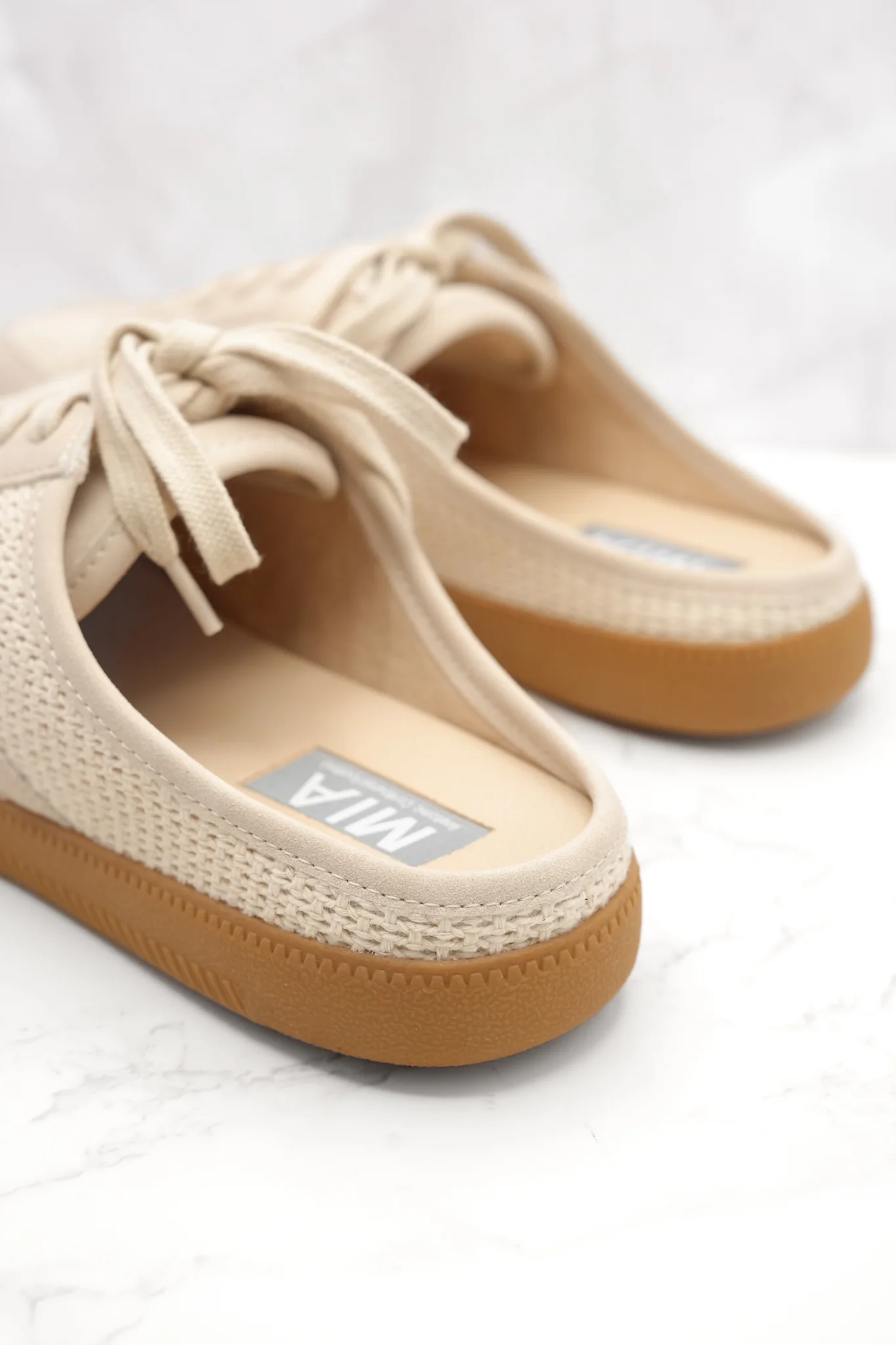 MIA Woven Mesh Lace Up Mule Sneaker - Image 4