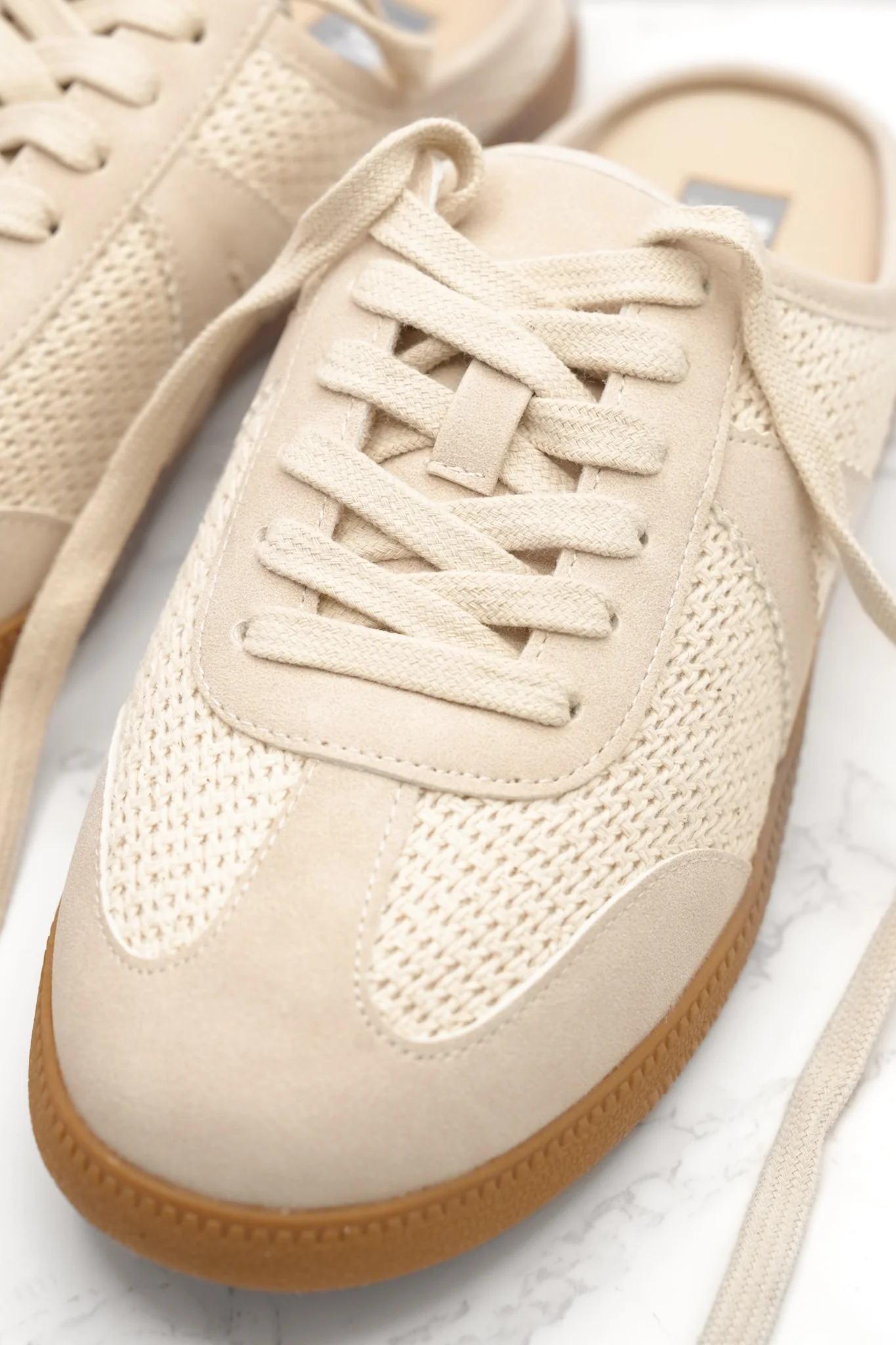 MIA Woven Mesh Lace Up Mule Sneaker - Image 5