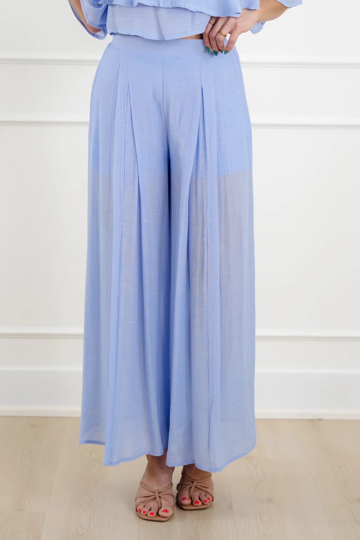 Off Shoulder Ruffle Top and Pant Set - Image 9
