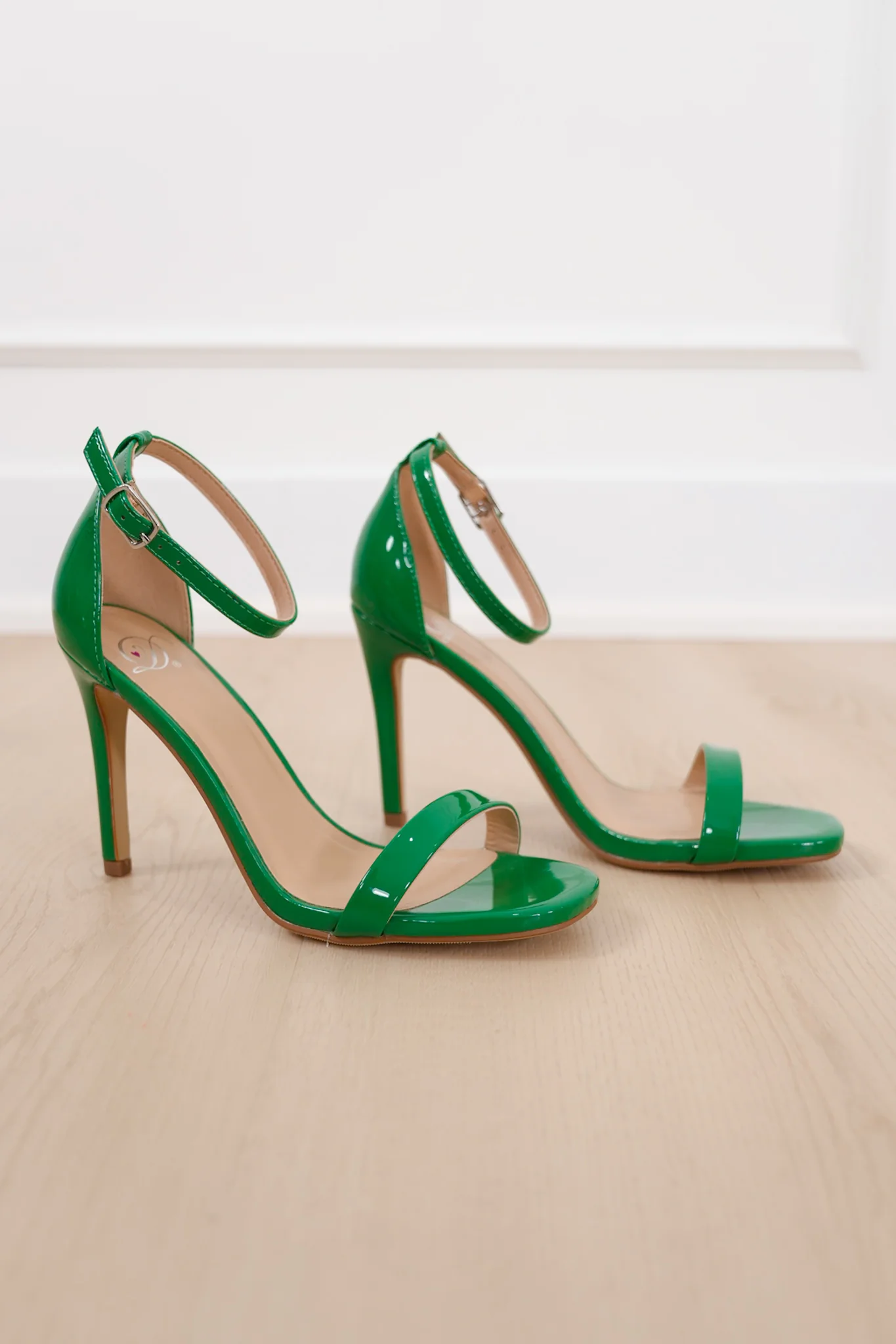 Open Toe Stiletto High Heel with Ankle Strap - Image 2