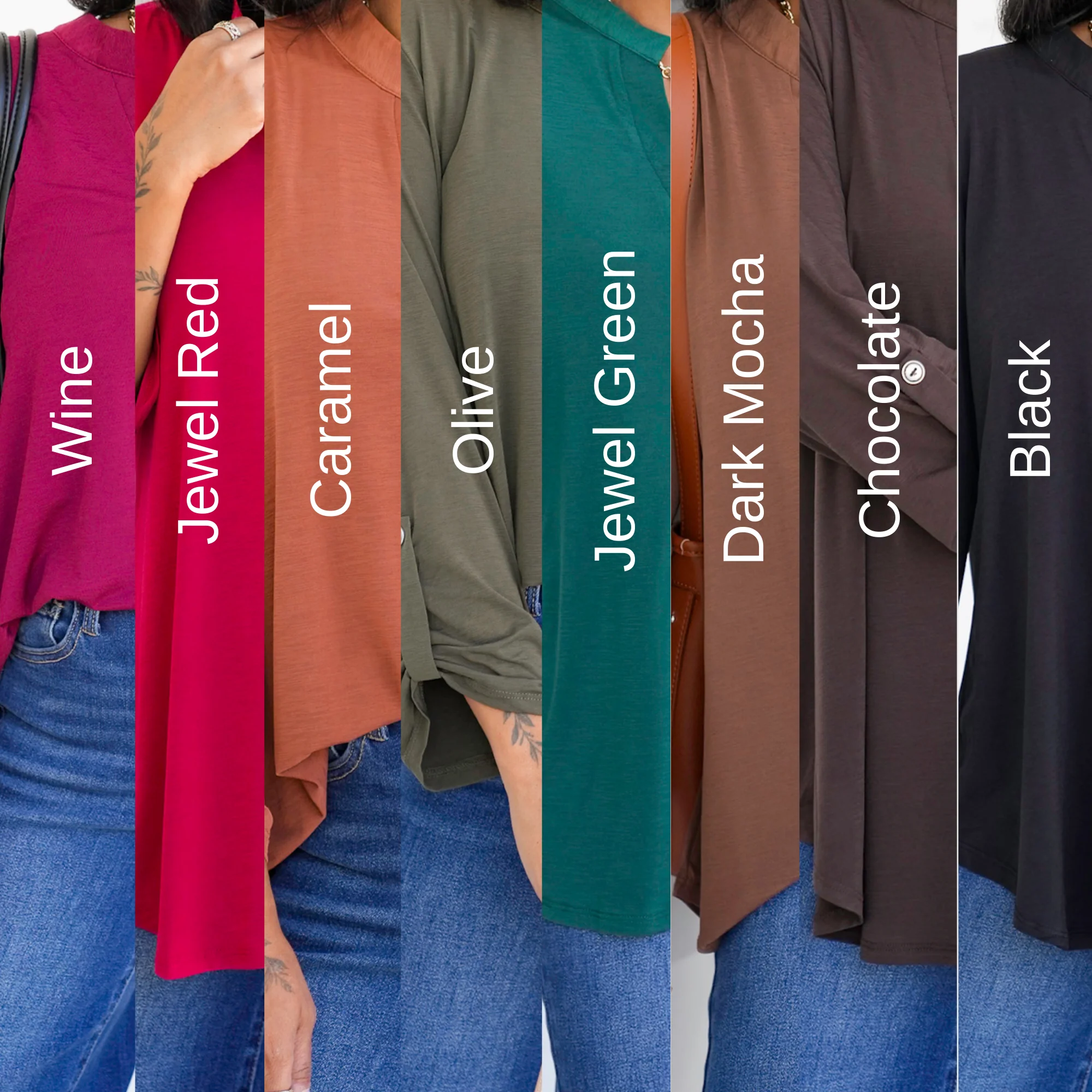 Door Buster! Plus/Reg 3/4 Sleeve Split Neck Tunic Top - Image 13