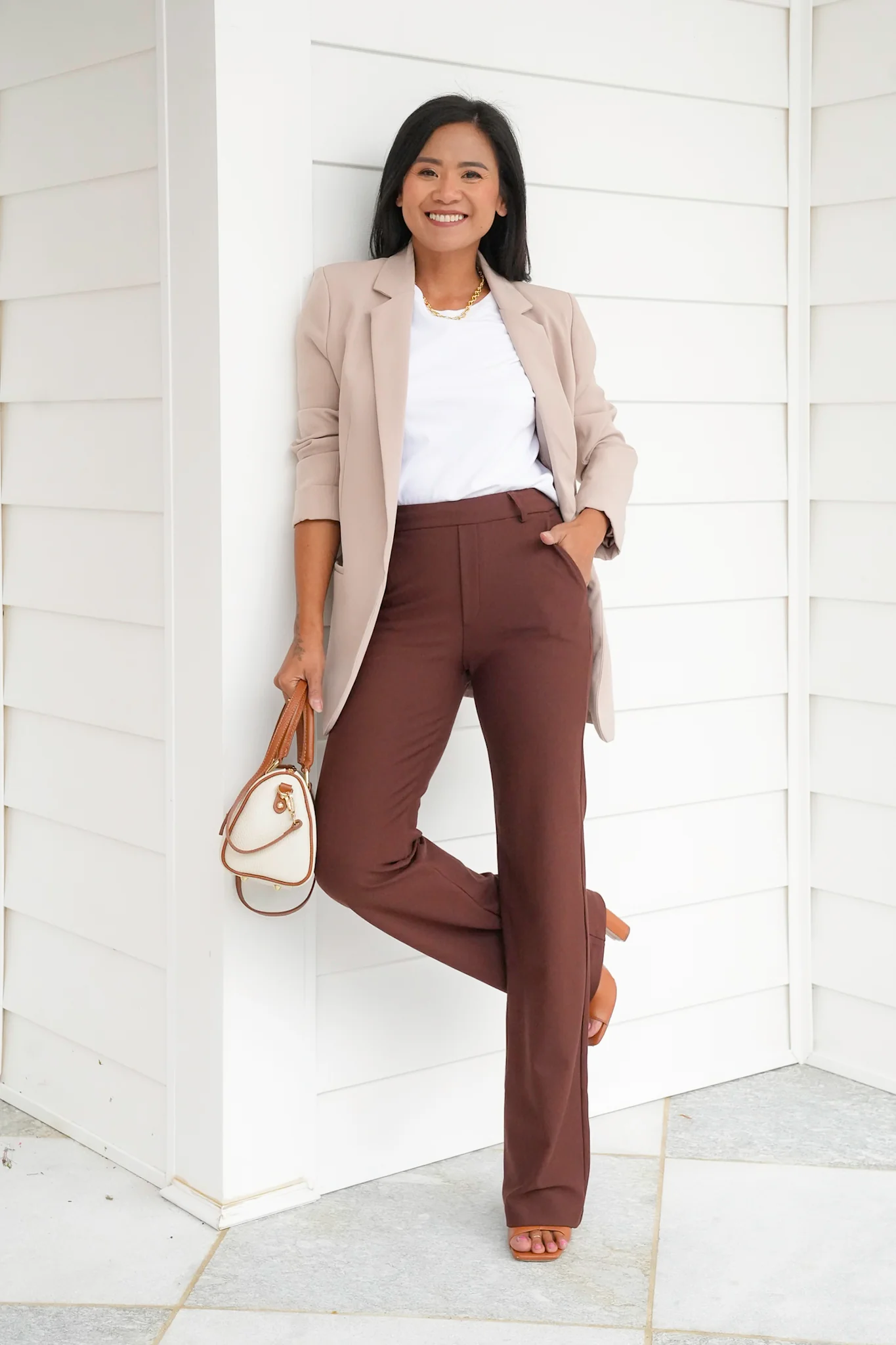 Plus/Reg Elastic Waist Straight Leg Pull-On Pants - Image 10