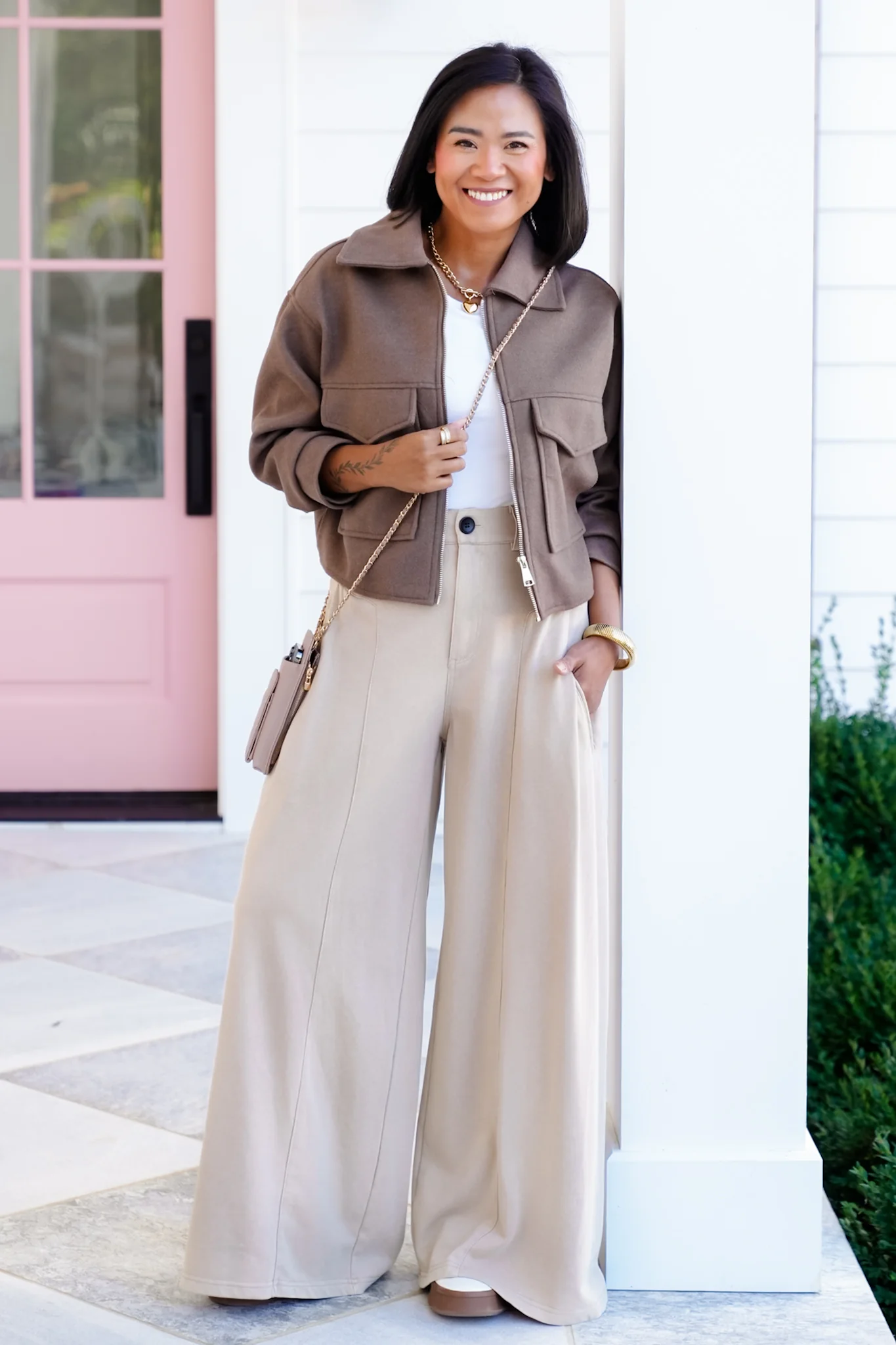 Plus/Reg High Waisted Wide Leg Pants - Image 11