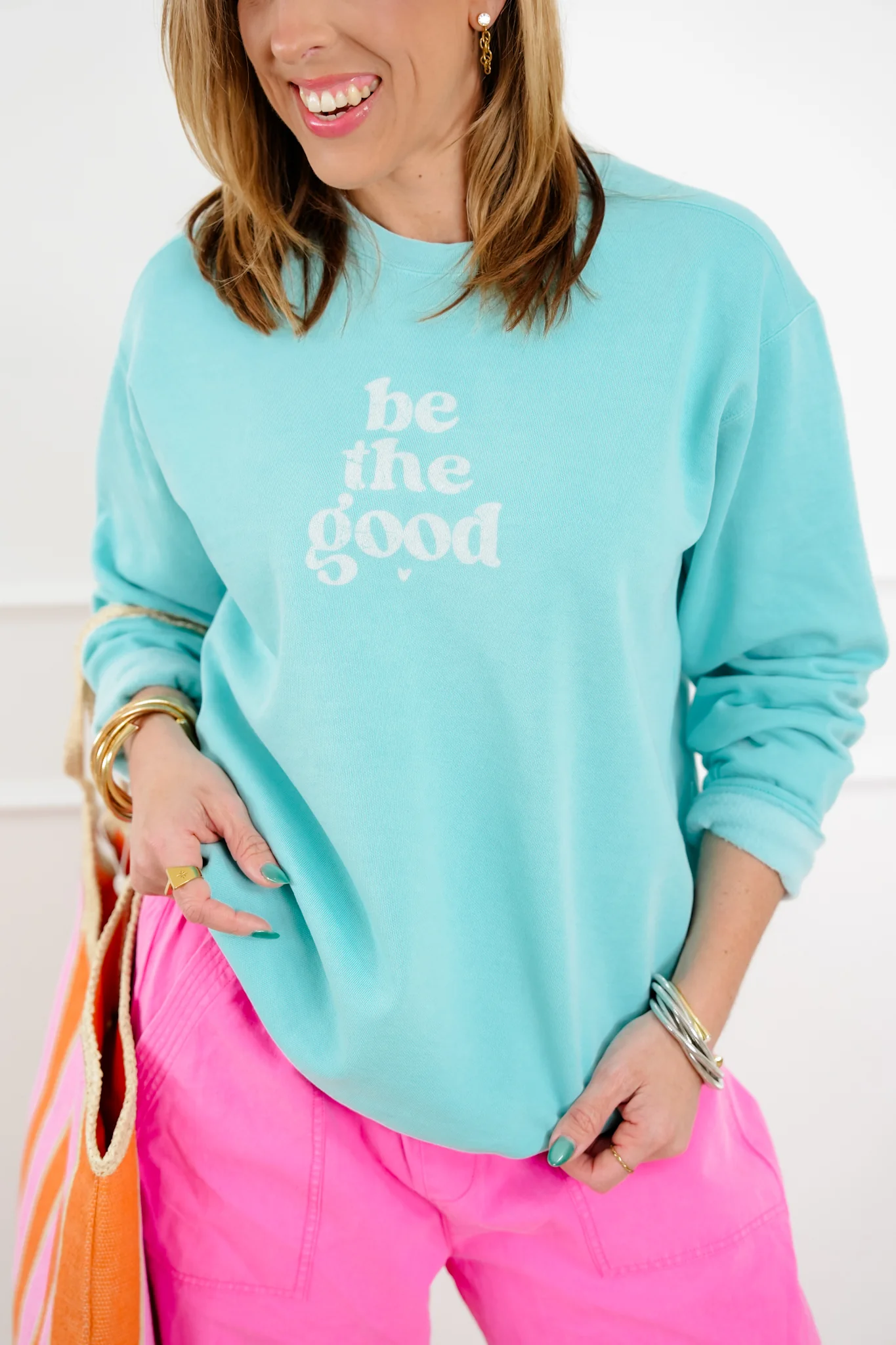 Plus/Reg Long Sleeve "Be The Good" Pullover - Image 3