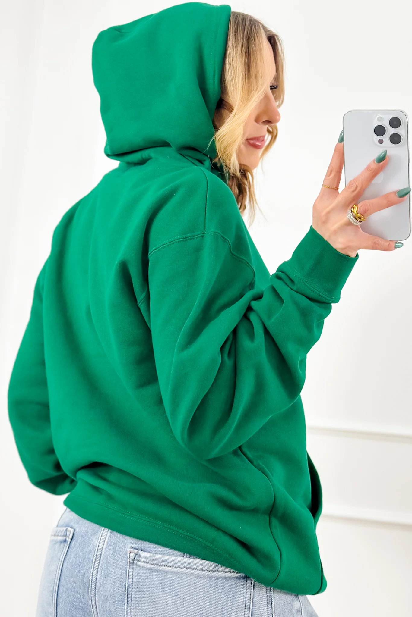 Plus/Reg Long Sleeve "Sorry I'm Late" Graphic Hoodie - Image 3
