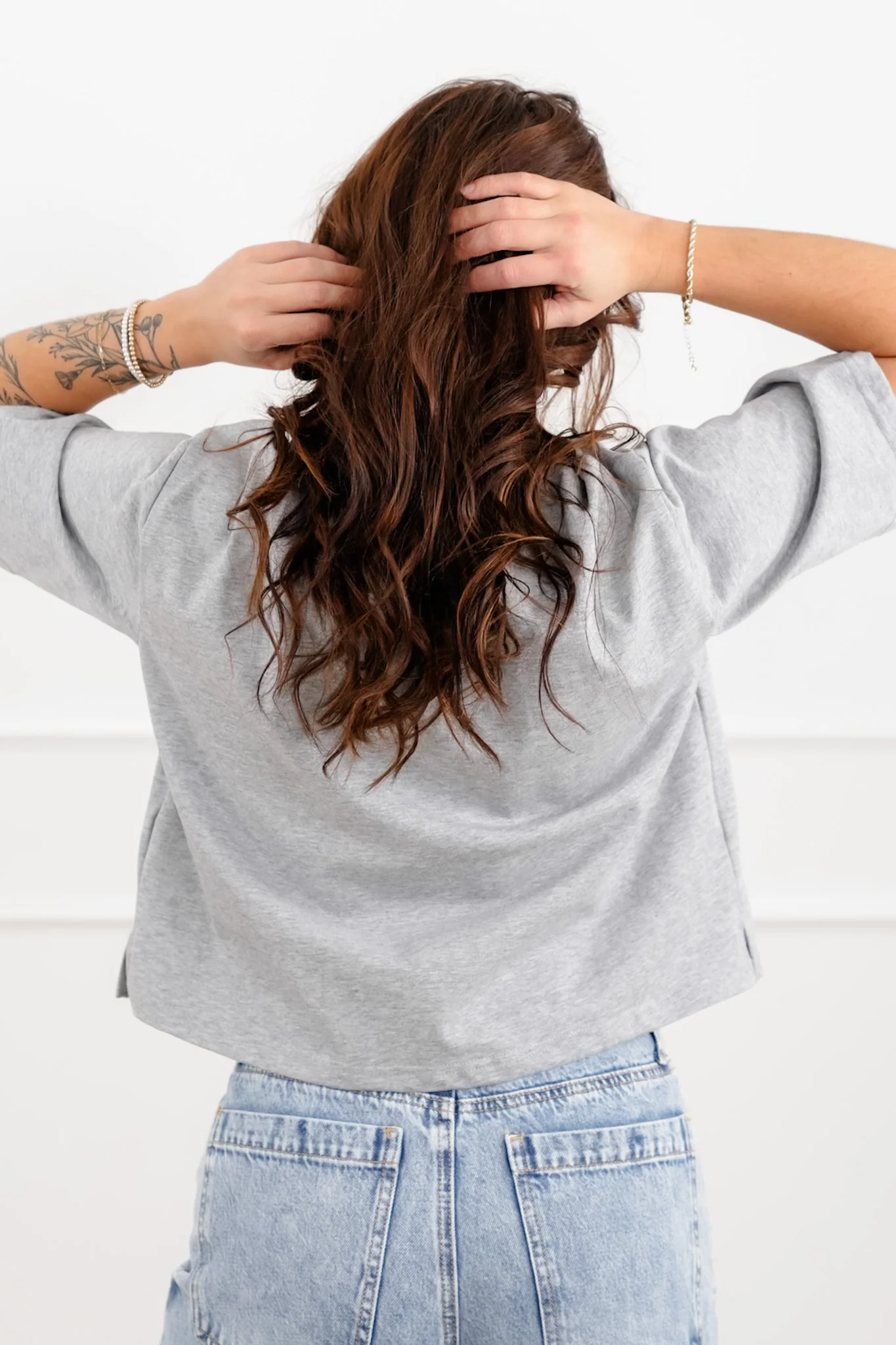 Plus/Reg "The Marlow" Nico Threads Solid Short Sleeve Crew Neck Top - Image 8
