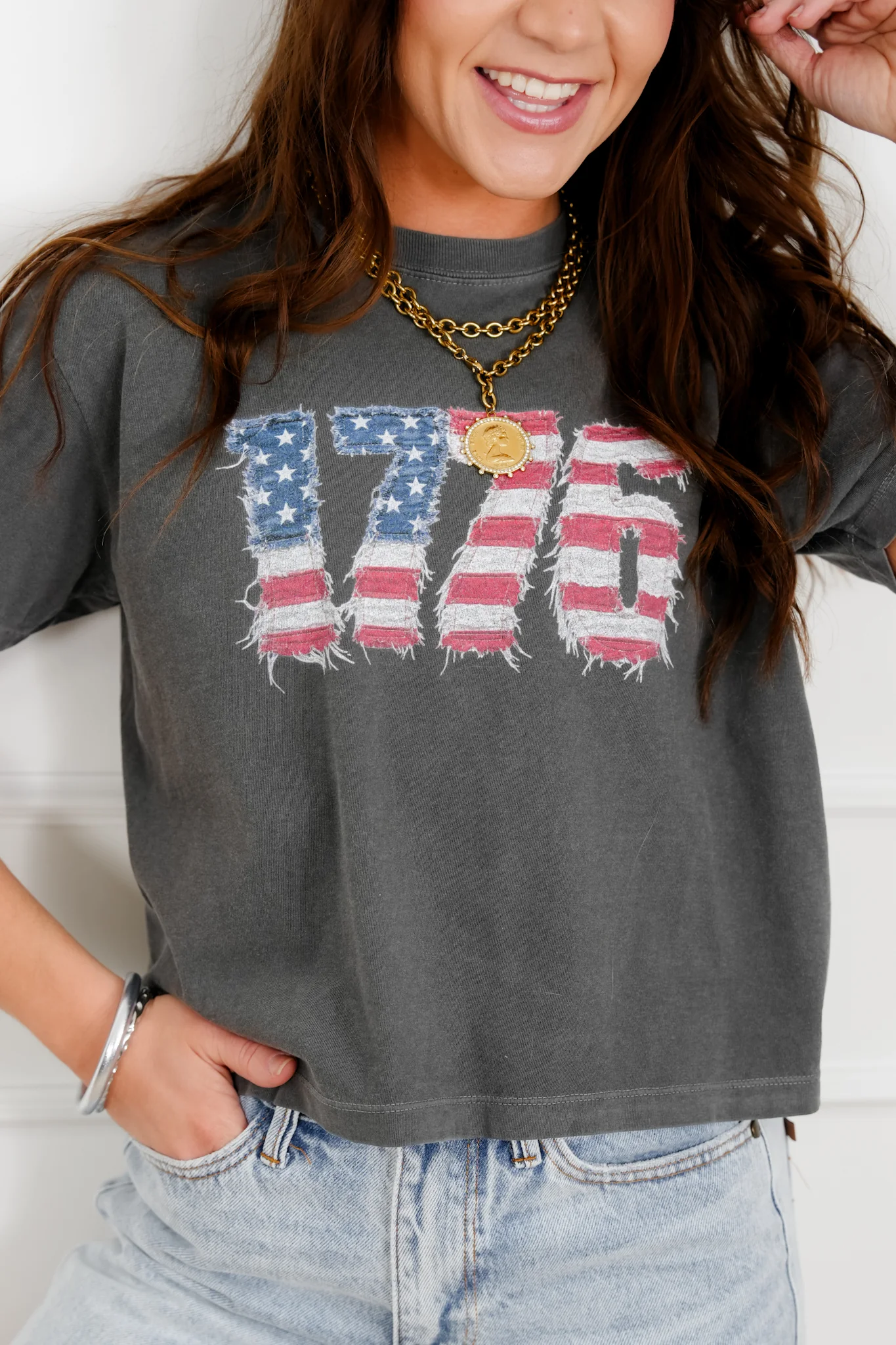 Plus/Reg Short Sleeve "1776" Graphic Tee - Image 6