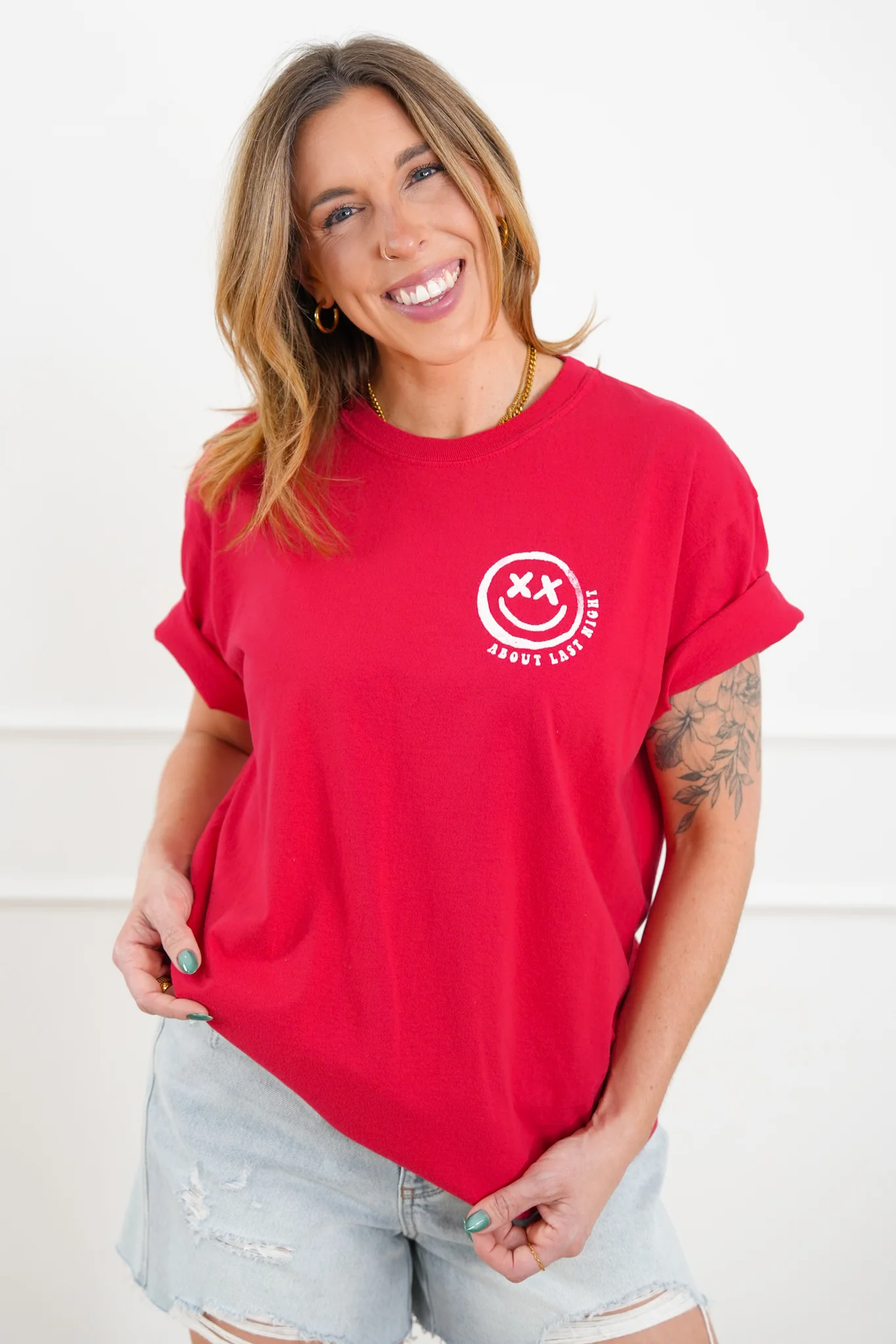 Plus/Reg Short Sleeve "Back On My Bullshit" Graphic Tee - Image 2