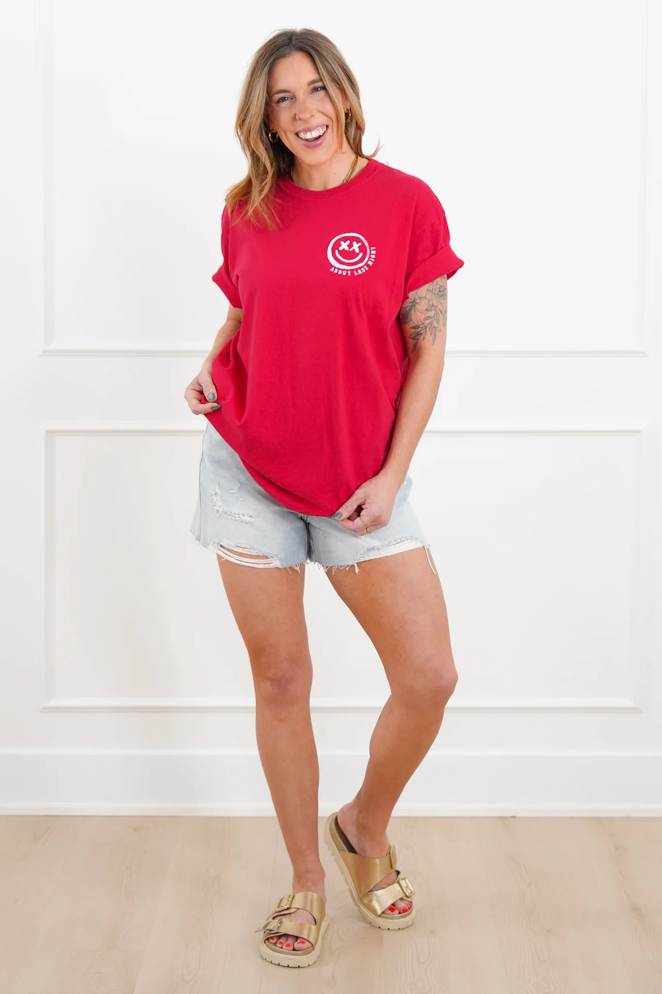 Plus/Reg Short Sleeve "Back On My Bullshit" Graphic Tee - Image 3