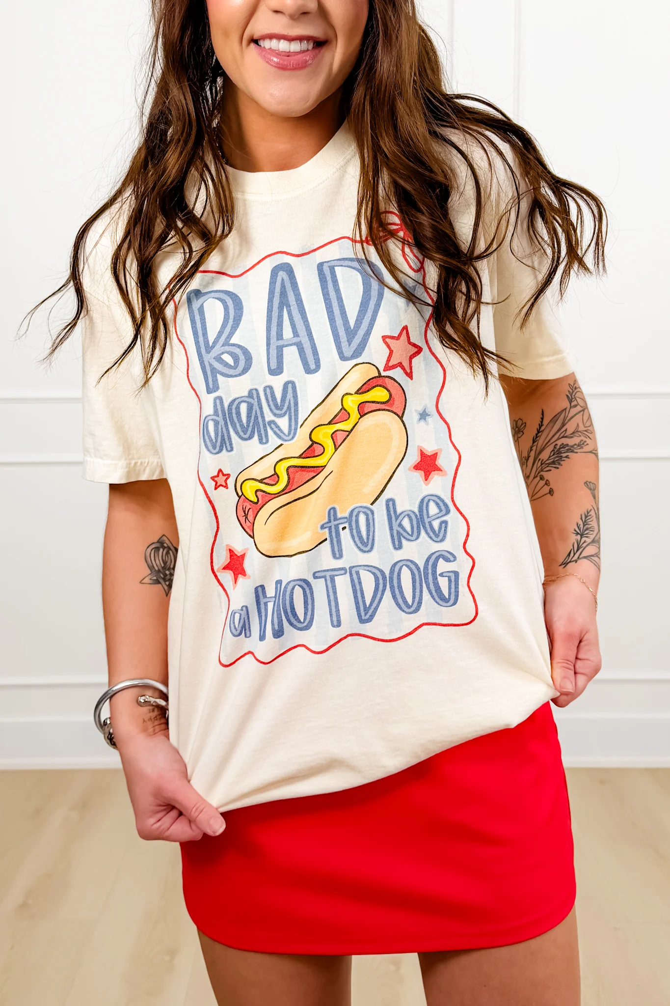 Plus/Reg Short Sleeve "Bad Day To Be.." Graphic Tee - Image 2