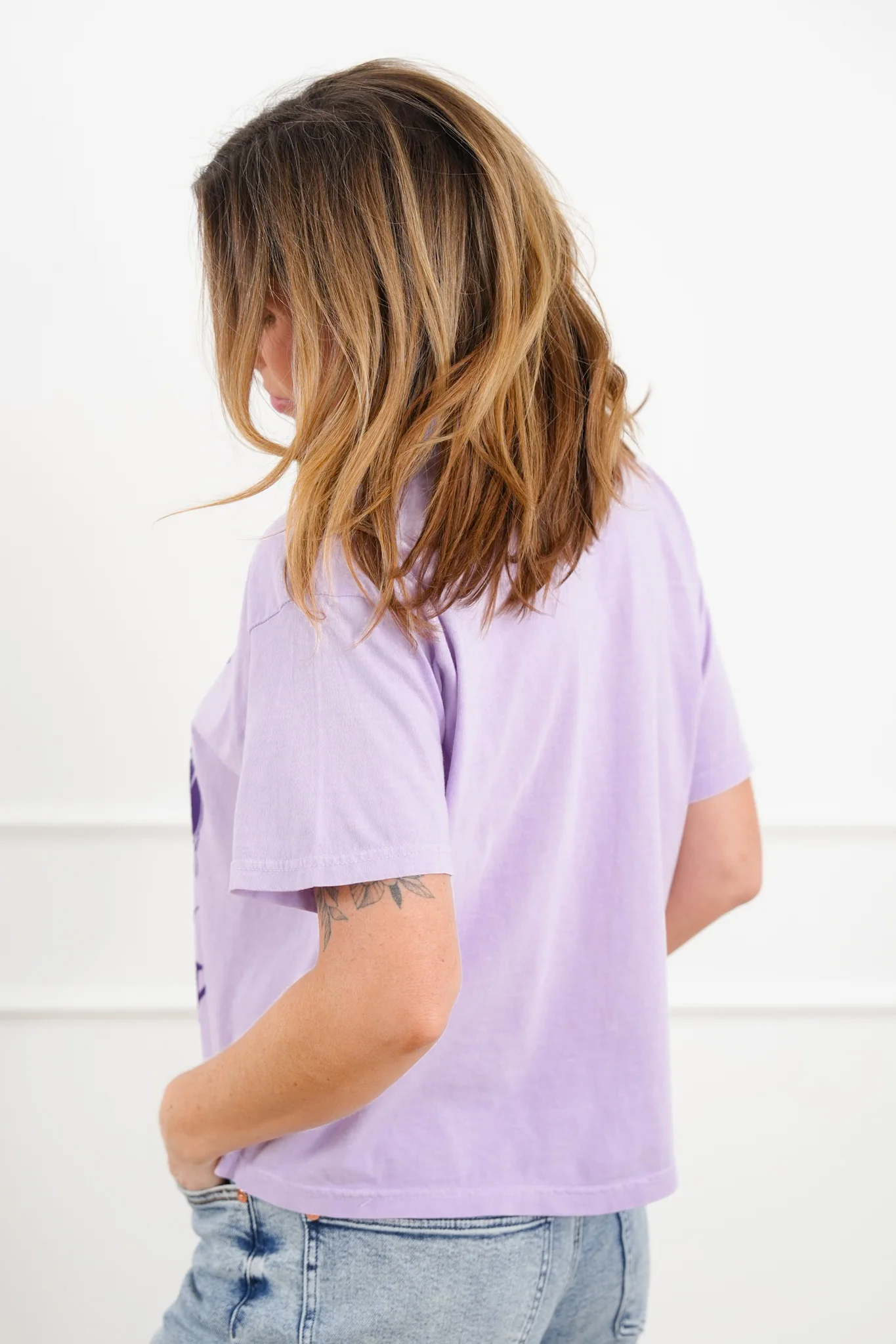 Plus/Reg Short Sleeve "Better Late Than Ugly" Graphic Tee - Image 3