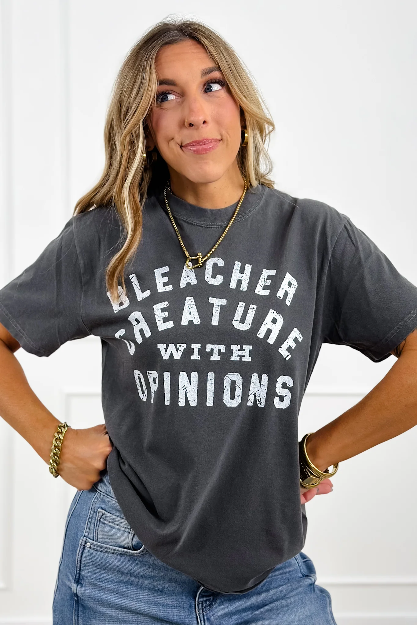 Plus/Reg Short Sleeve "Bleacher Creature" Graphic Tee - Image 2