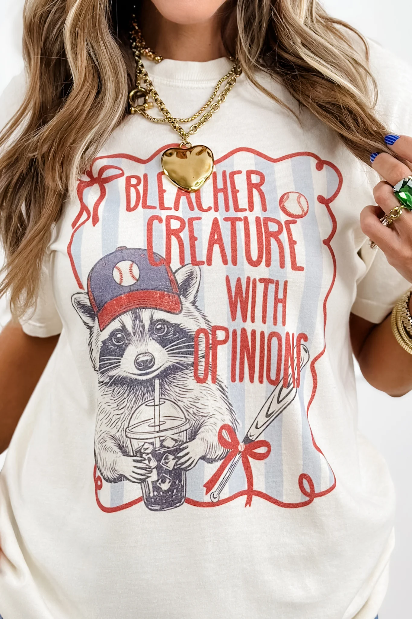Plus/Reg Short Sleeve "Bleacher Creature" Baseball Graphic Tee - Image 2