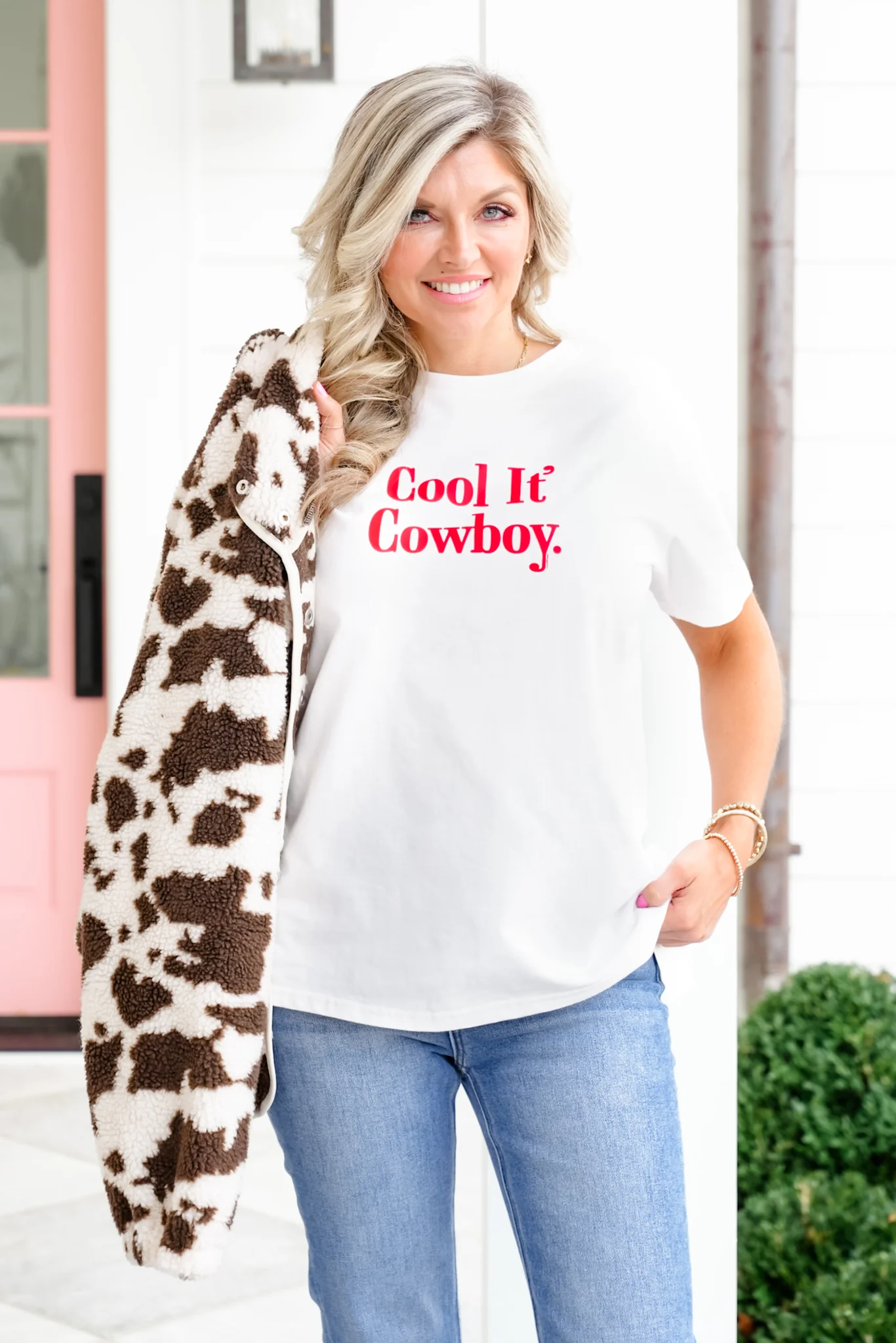 Plus/Reg Short Sleeve "Cool It' Cowboy" Graphic Tee - Image 5