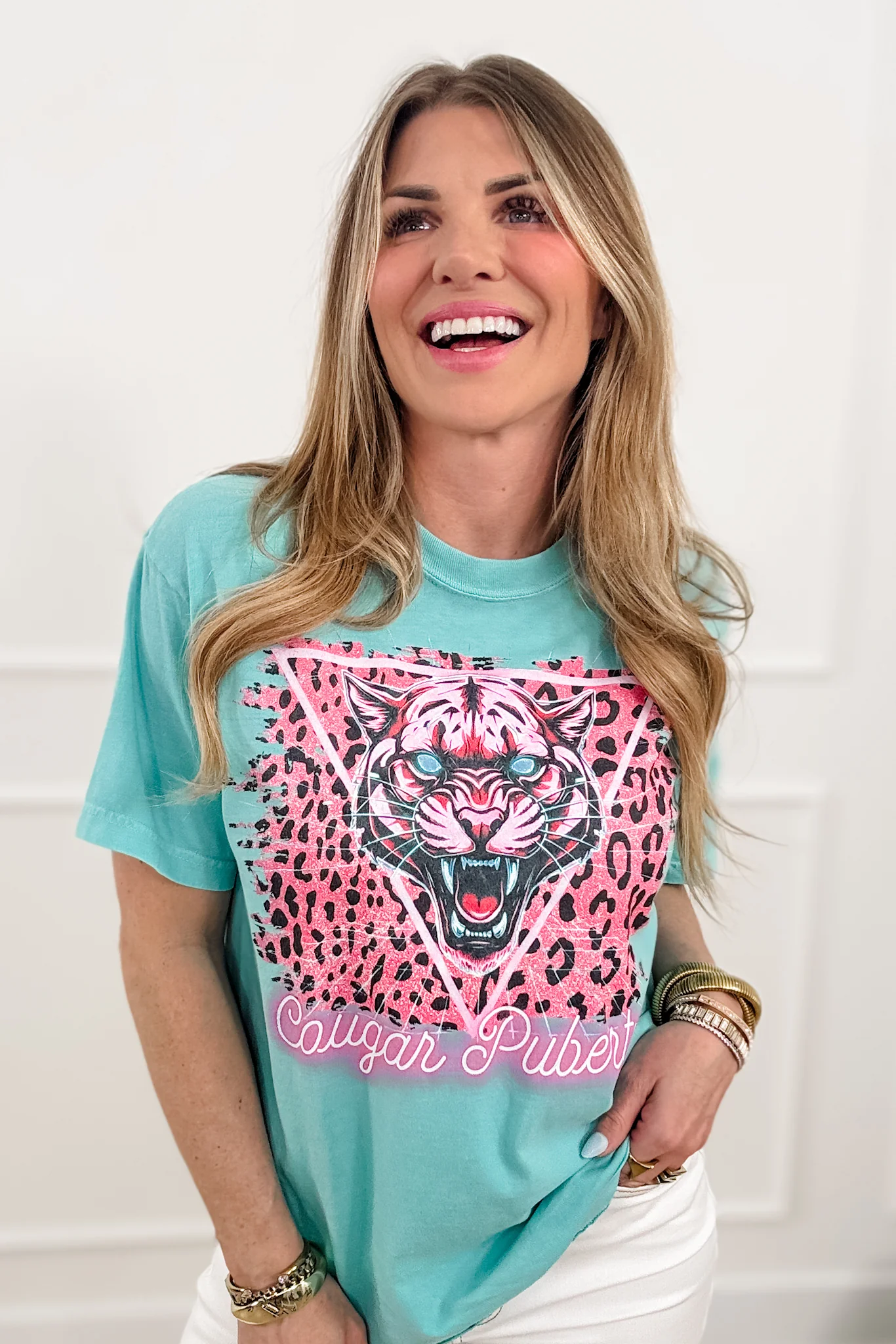 Plus/Reg Short Sleeve "Cougar Puberty" Graphic Tee - Image 2