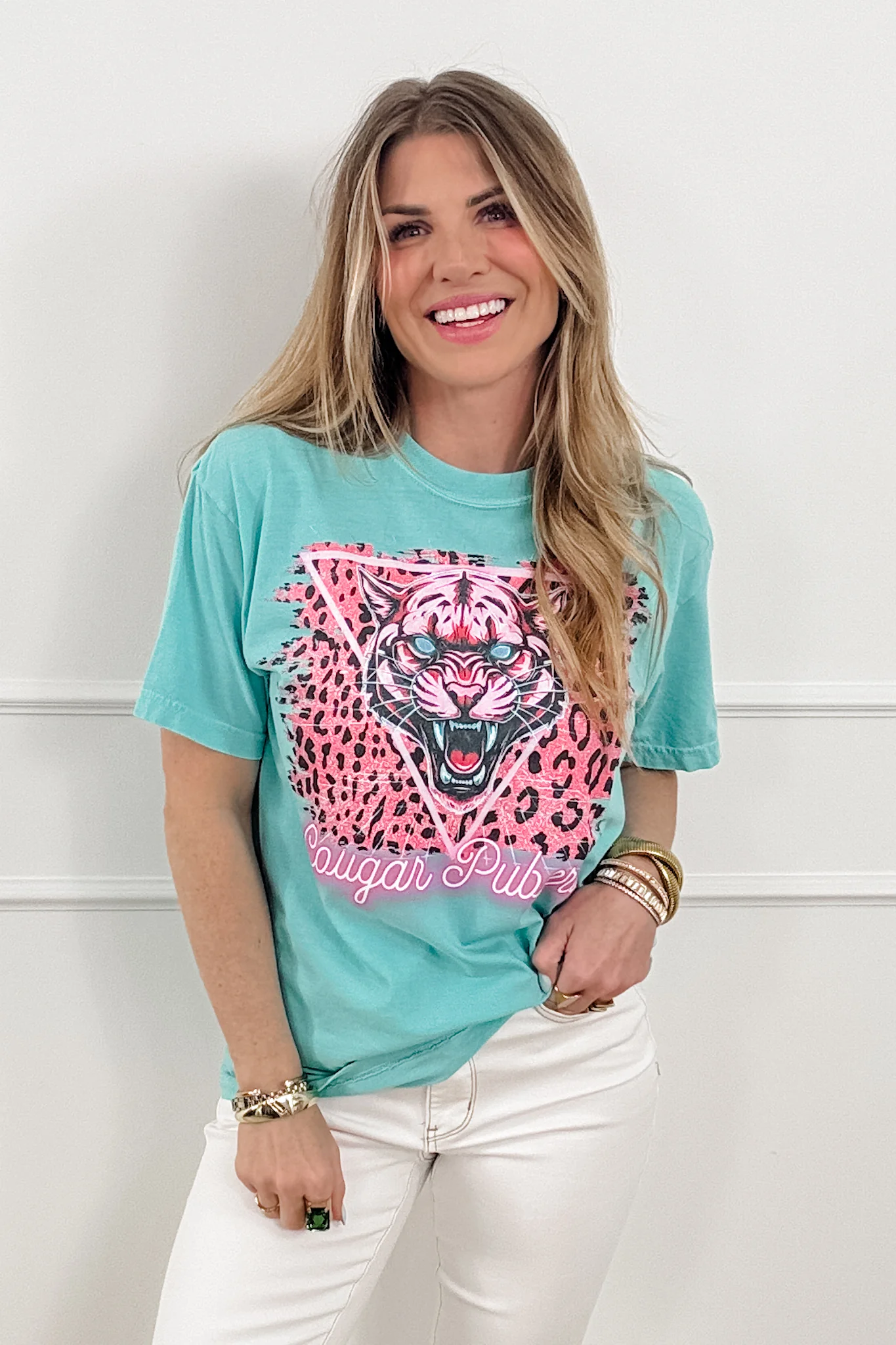 Plus/Reg Short Sleeve "Cougar Puberty" Graphic Tee - Image 4