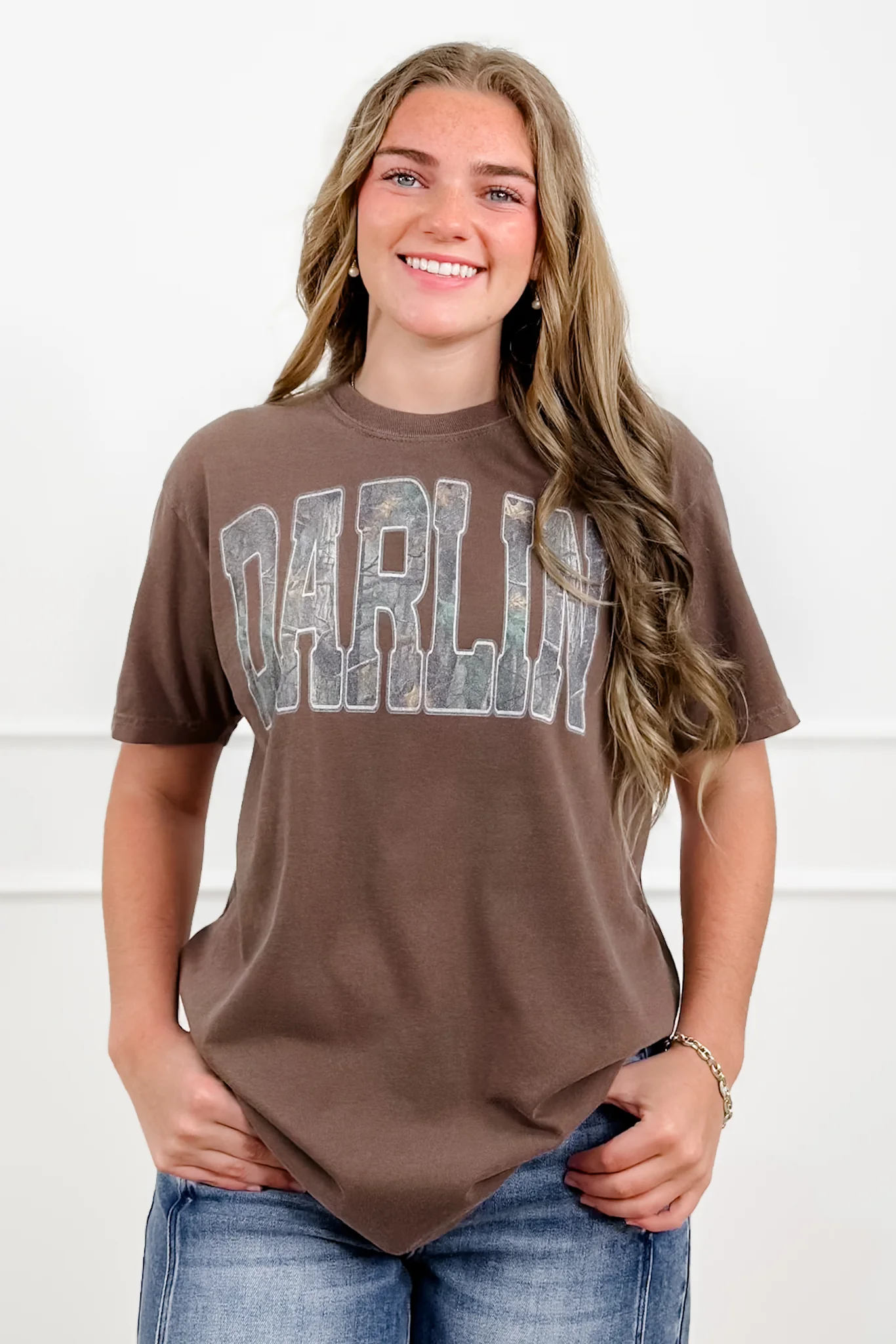 Plus/Reg Short Sleeve "Darlin'" Graphic Tee - Image 2