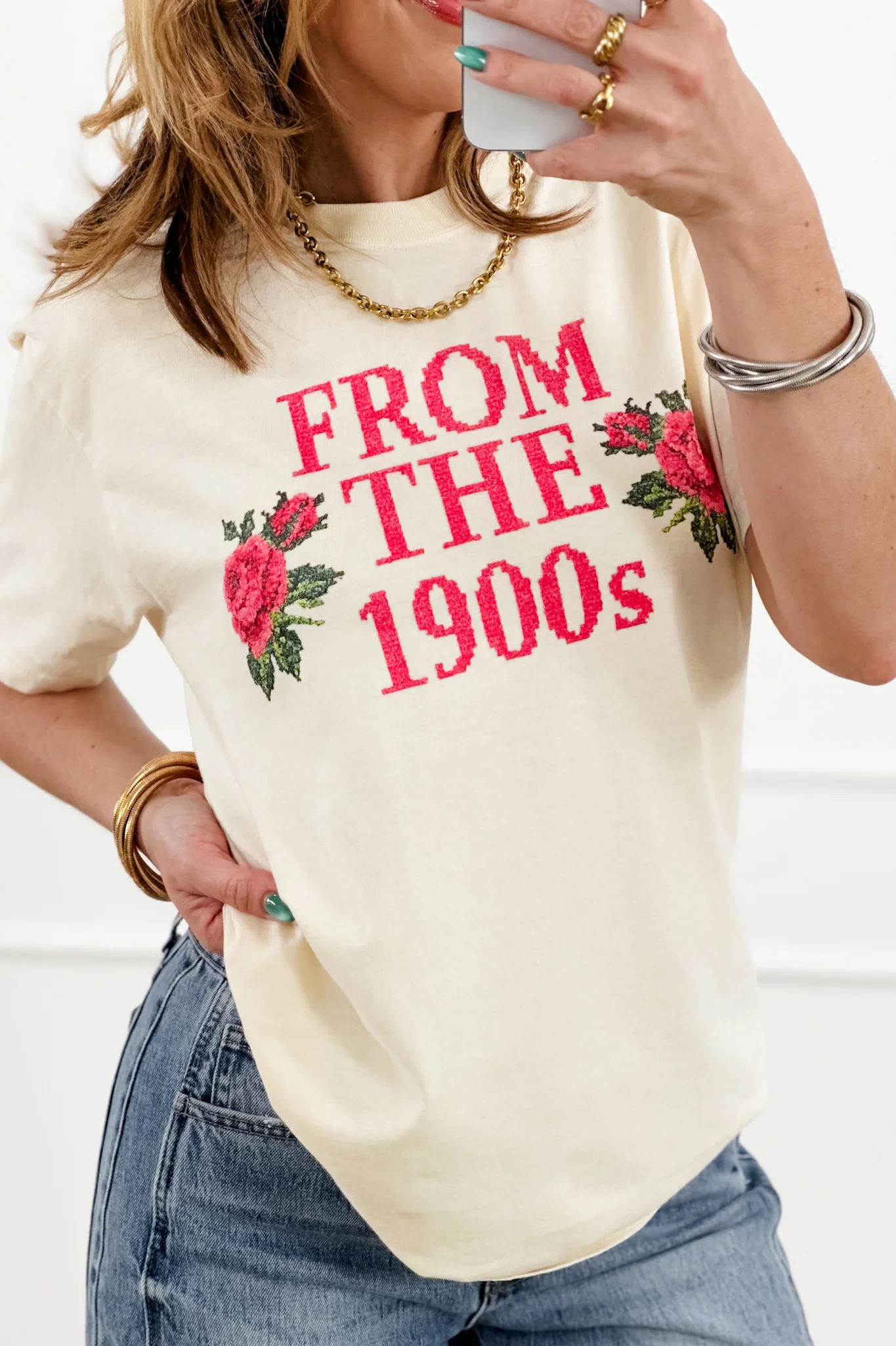 Plus/Reg Short Sleeve "From The 1900s" Graphic Tee - Image 3