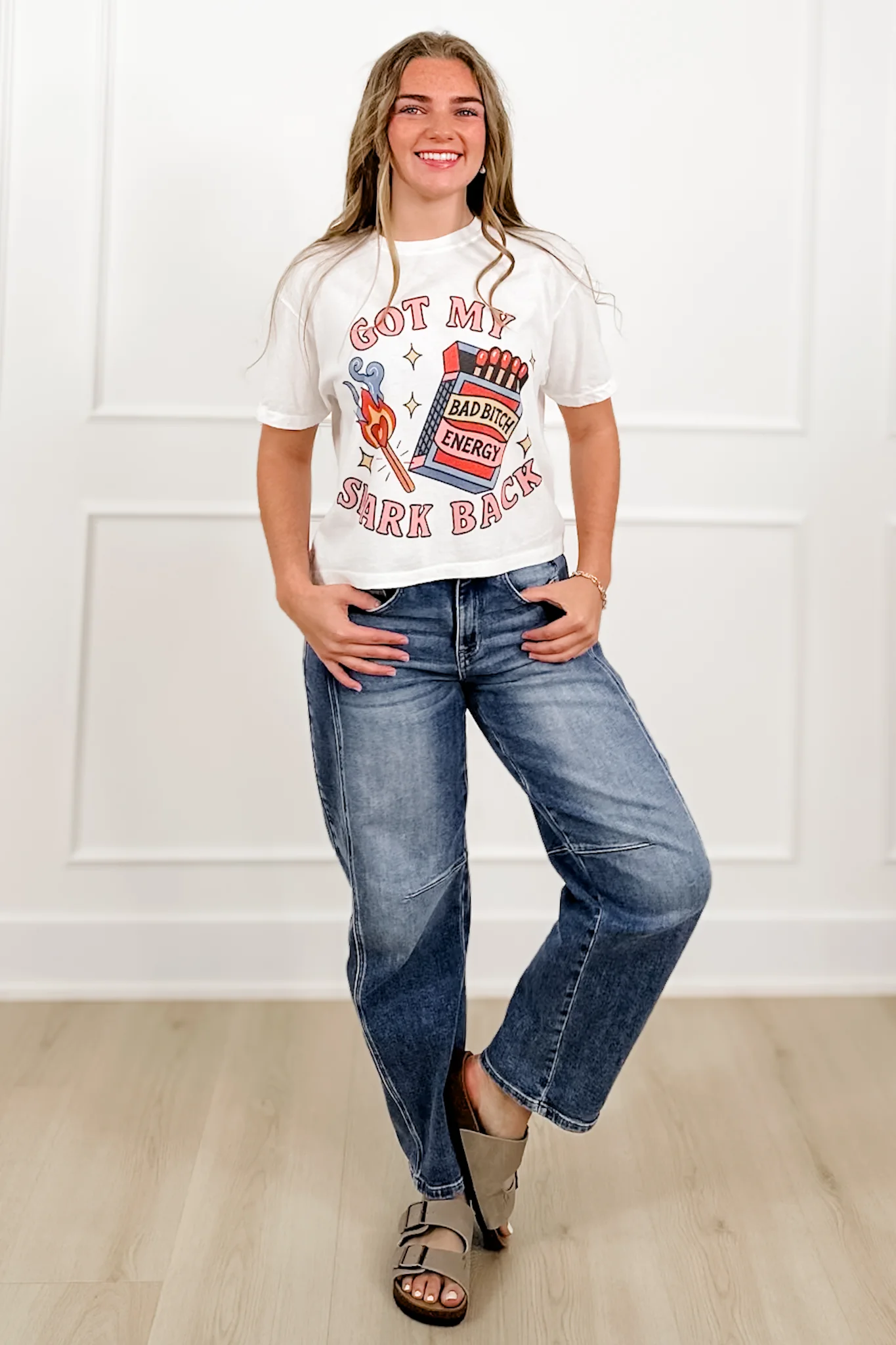 Plus/Reg Short Sleeve "Got My Spark Back" Graphic Tee - Image 5