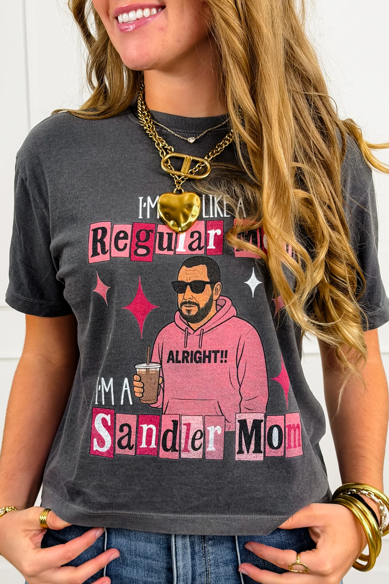 Plus/Reg Short Sleeve "I'm Not Like A Regular Mom..." Graphic Tee - Image 2