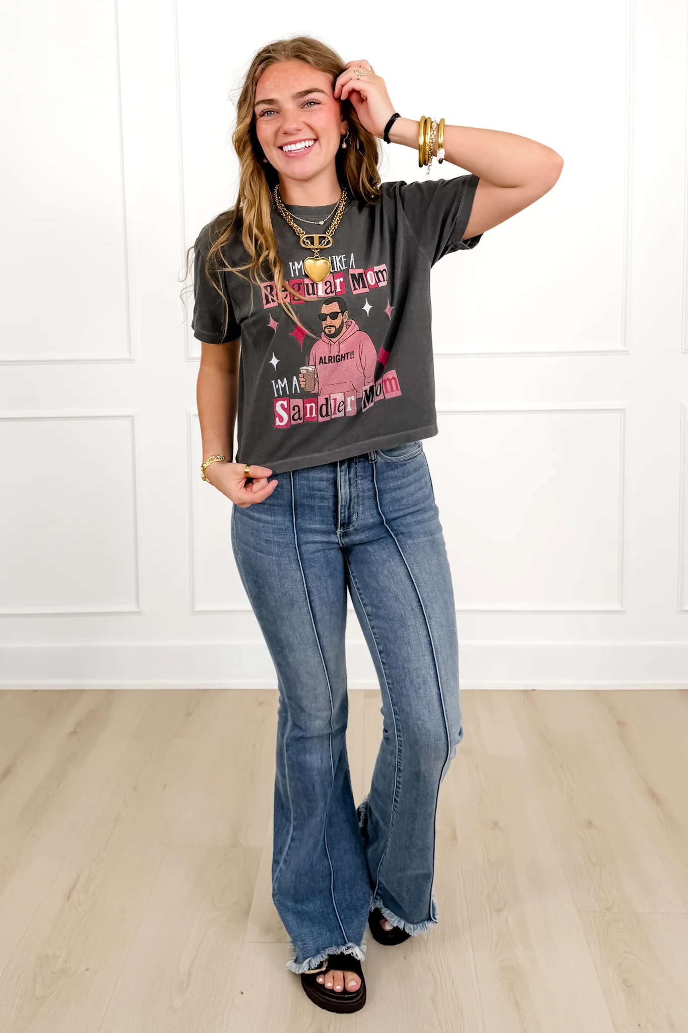 Plus/Reg Short Sleeve "I'm Not Like A Regular Mom..." Graphic Tee - Image 3