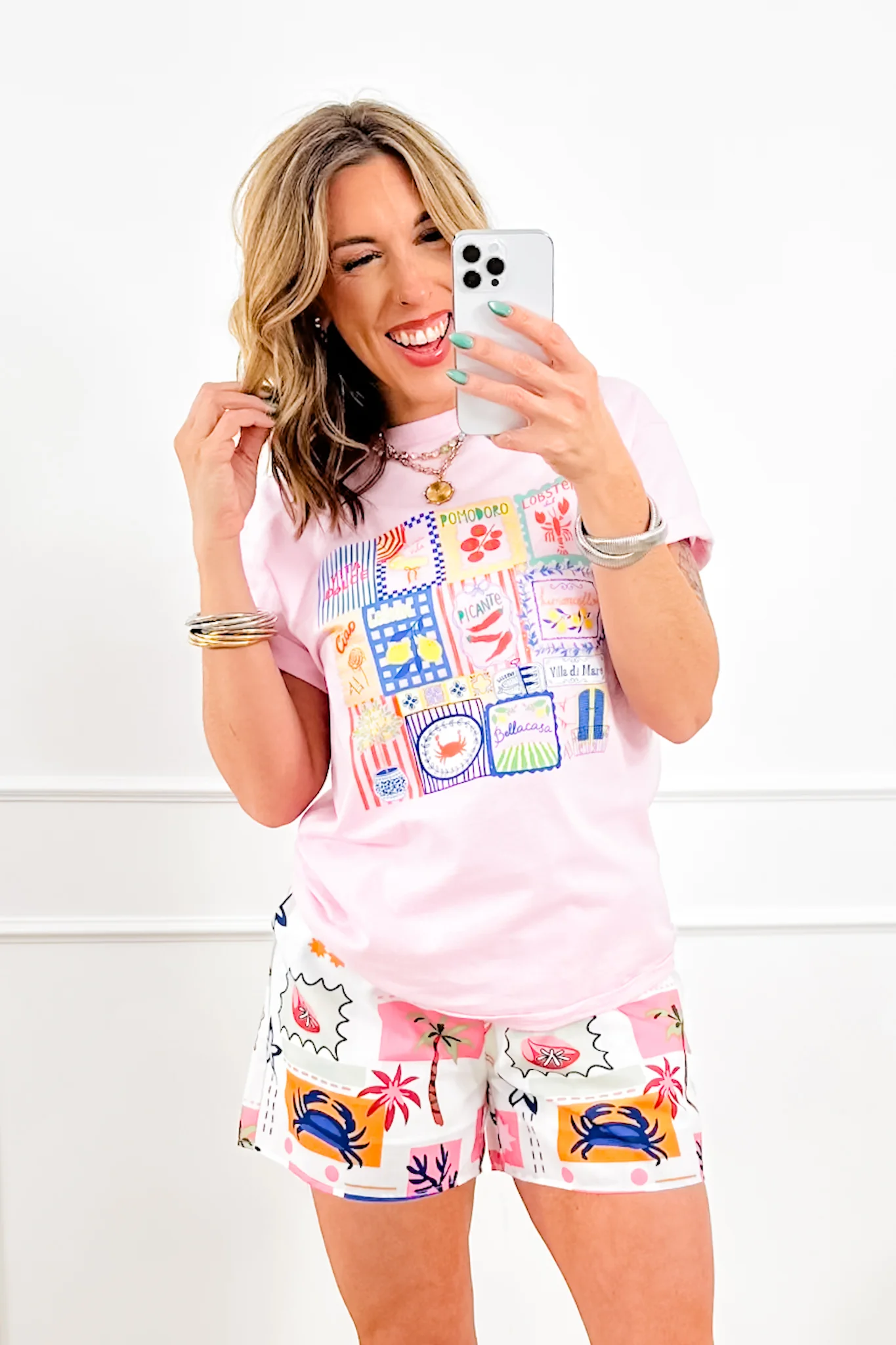 Plus/Reg Short Sleeve Italian Market Graphic Tee - Image 2
