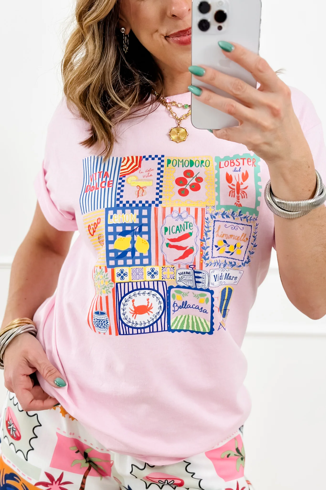 Plus/Reg Short Sleeve Italian Market Graphic Tee - Image 3