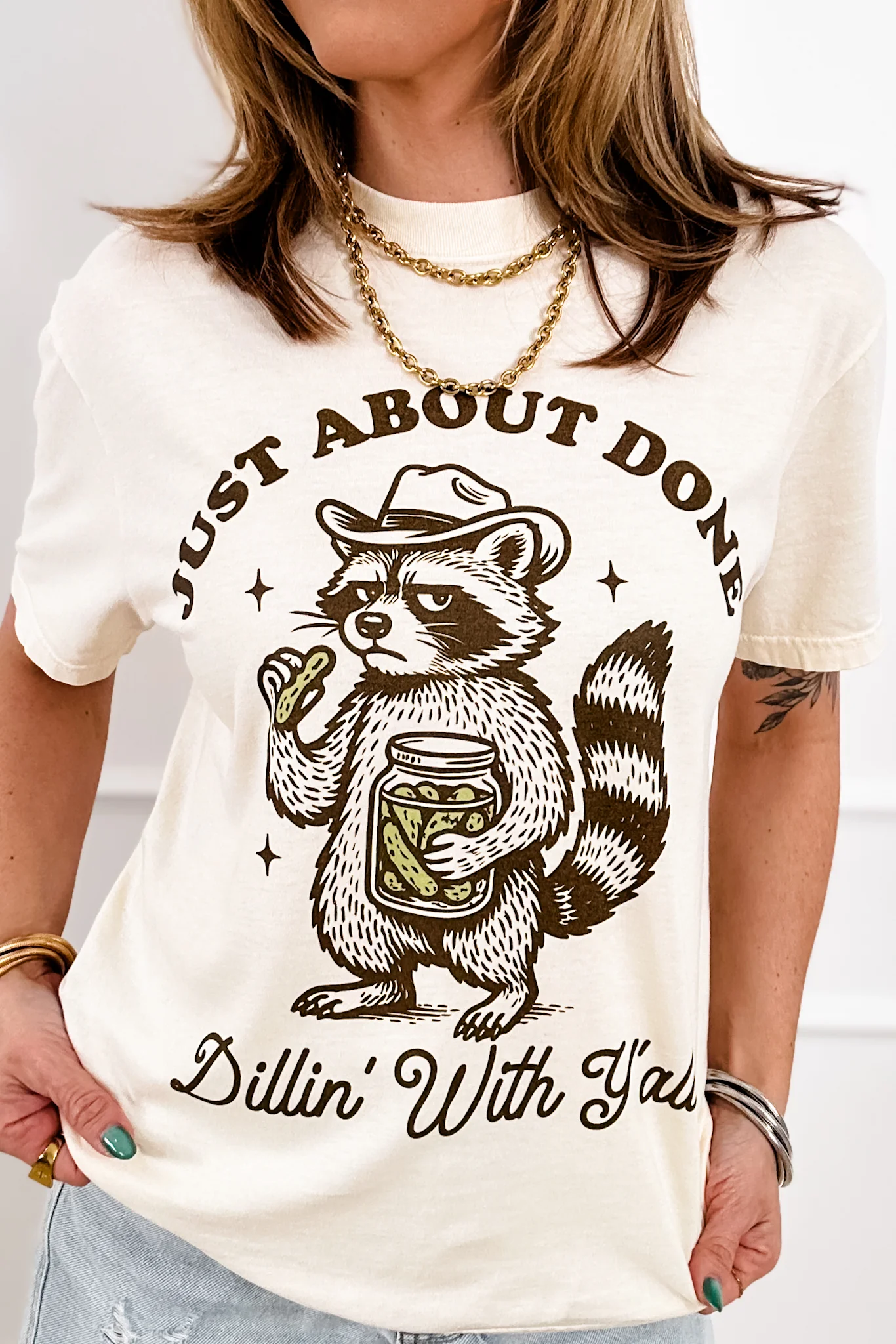 Plus/Reg Short Sleeve "Just About Done..." Graphic Tee - Image 2