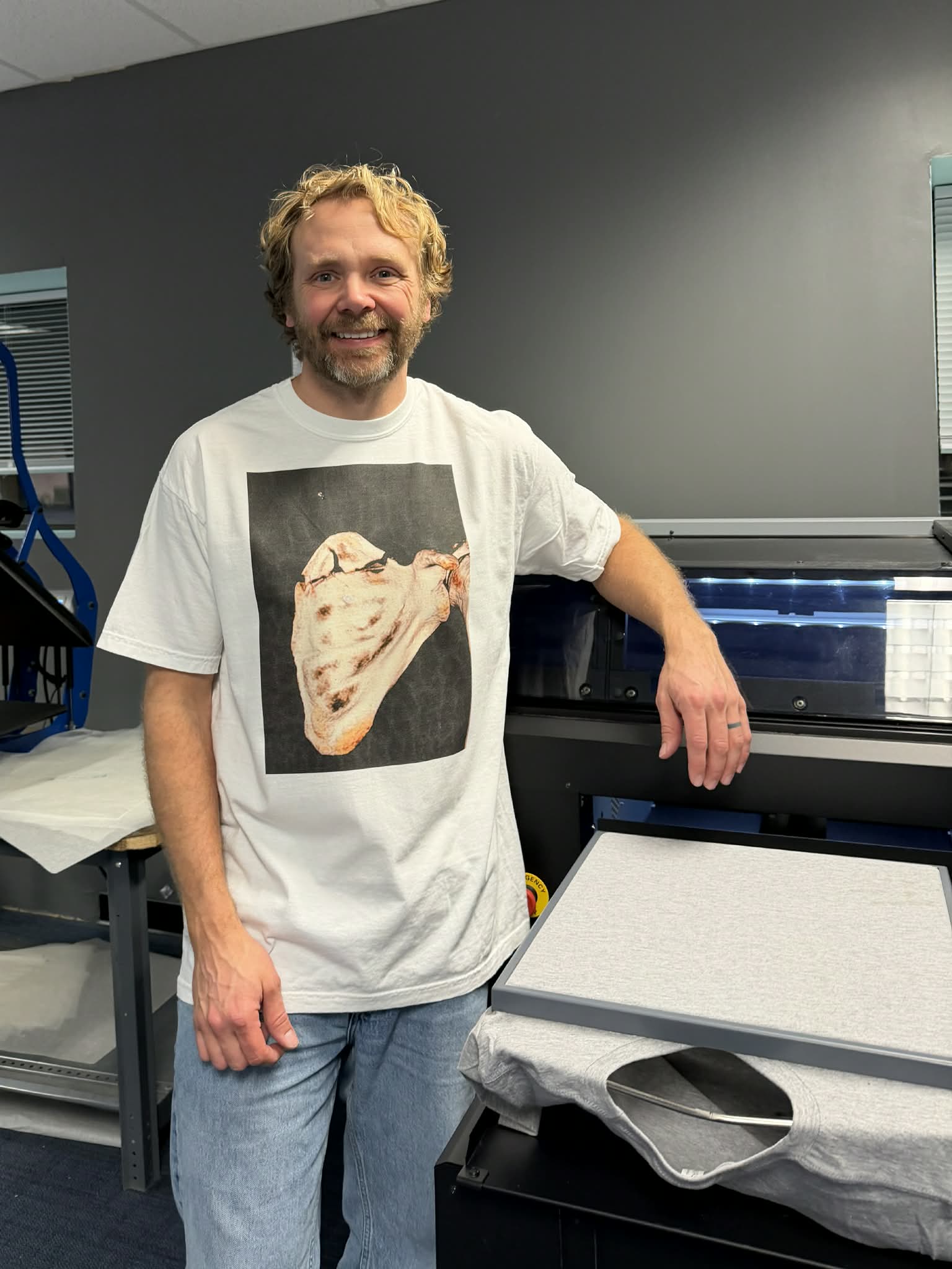 Plus/Reg Short Sleeve Matty "Broken Bones" Graphic Tee - Image 2