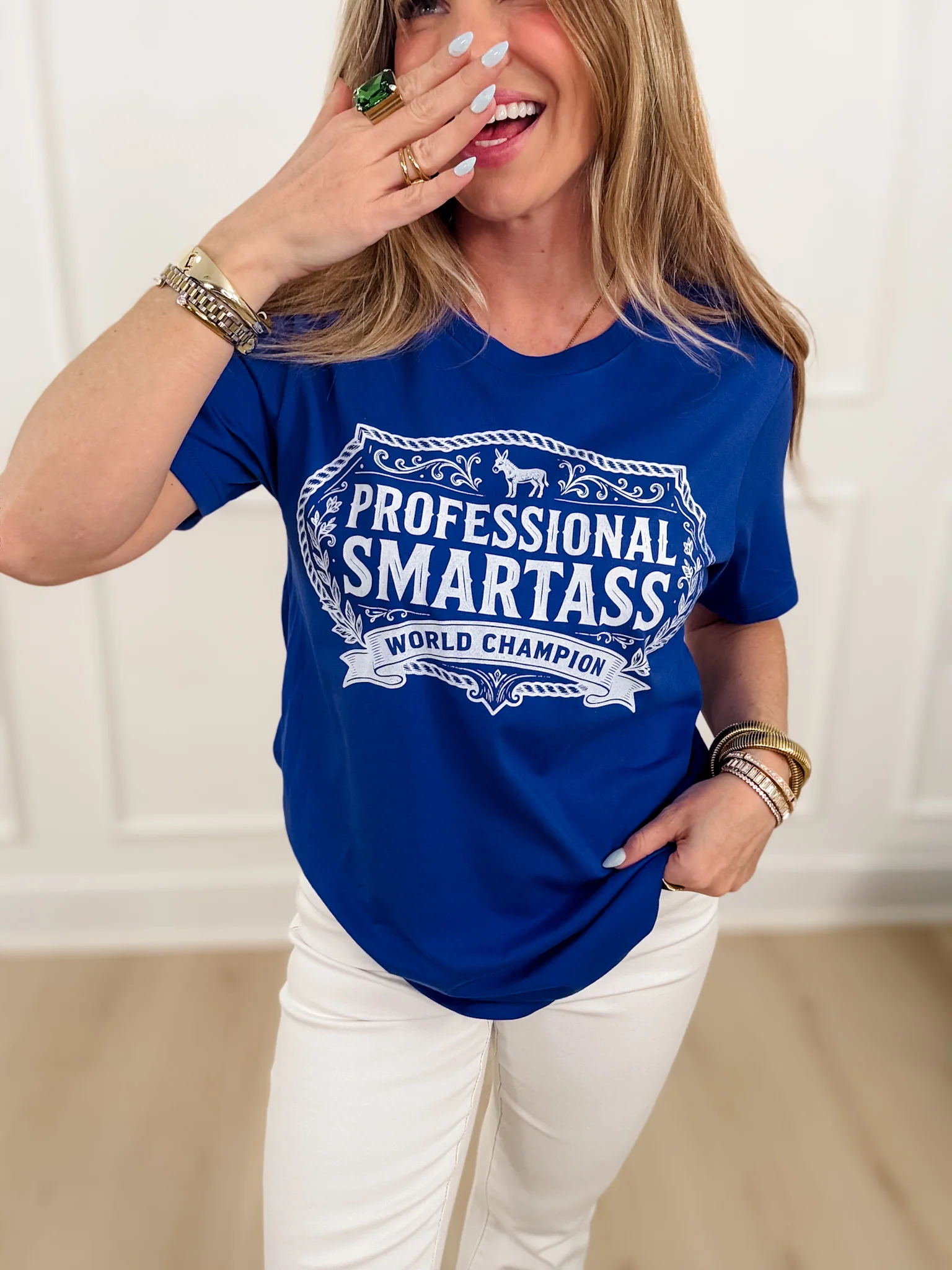 Plus/Reg Short Sleeve "Professional SmartA**" Graphic Tee - Image 2