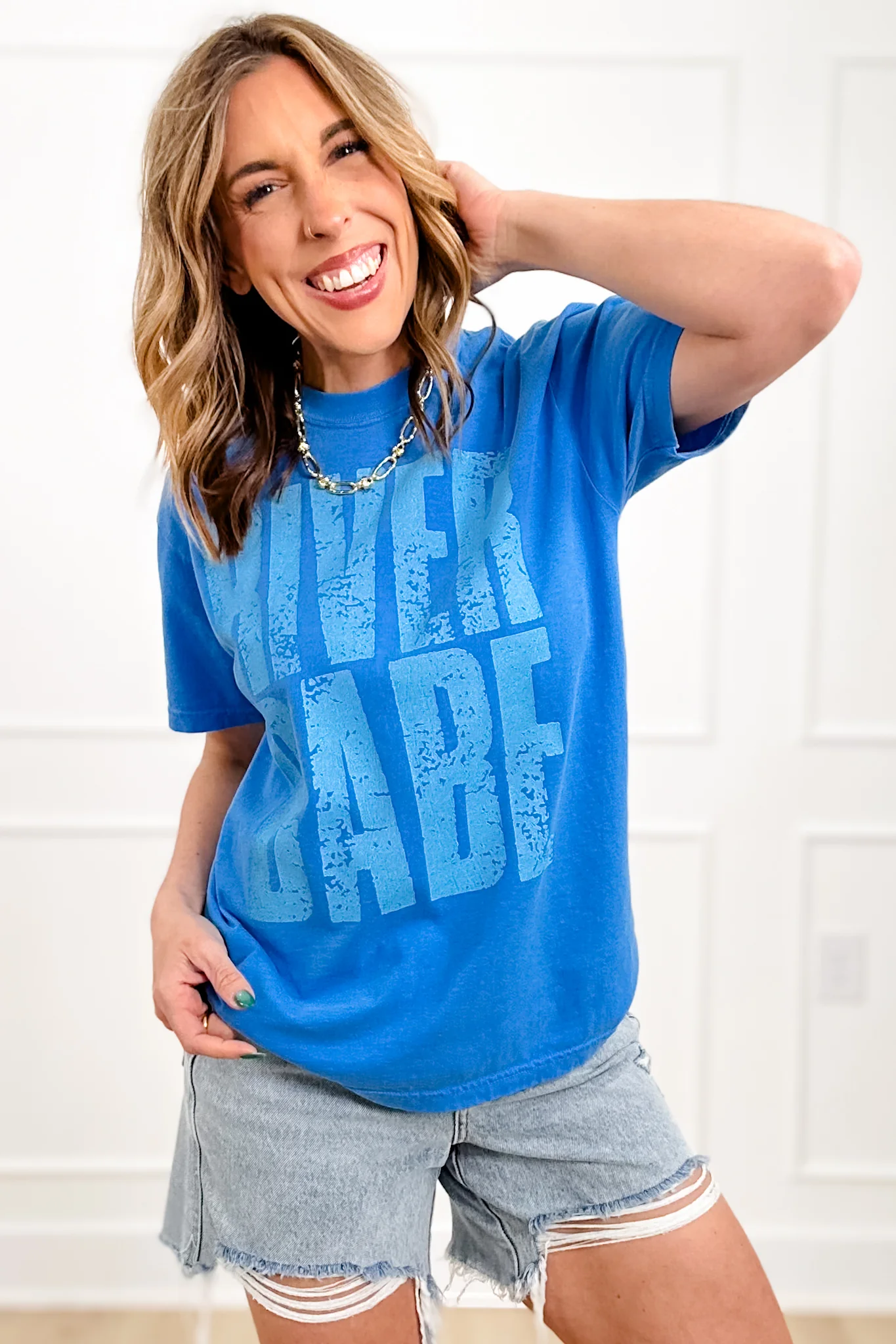 Plus/Reg Short Sleeve "River Babe" Graphic Tee - Image 3