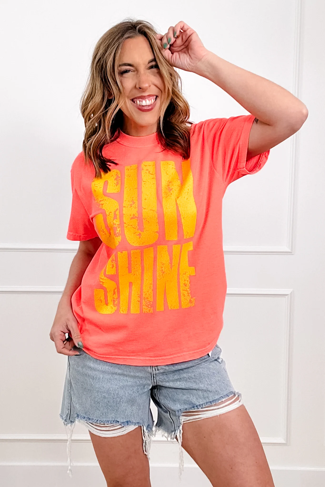 Plus/Reg Short Sleeve "Sunshine" Graphic Tee - Image 3
