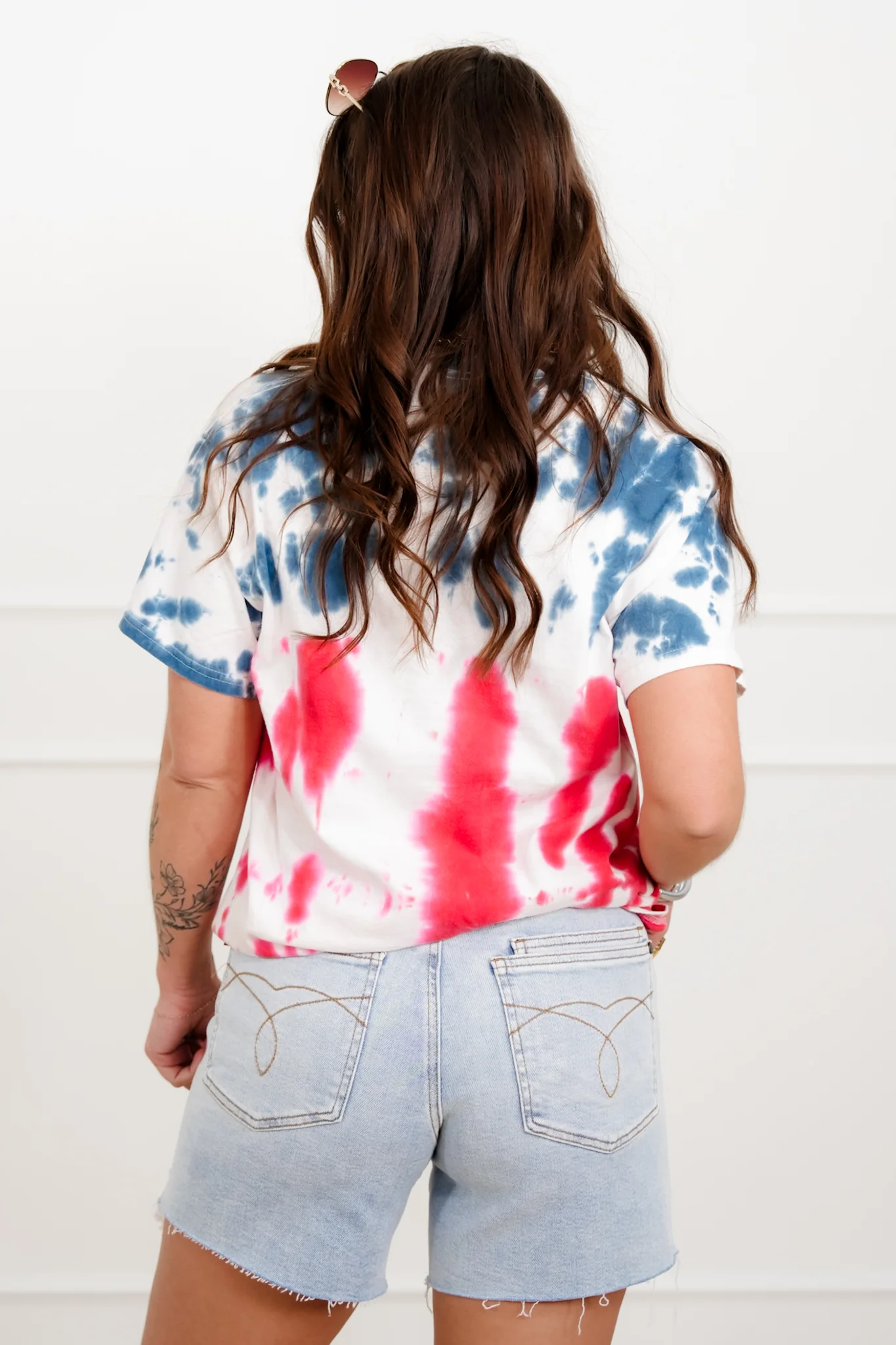 Plus/Reg Short Sleeve Tie Dye "1776" Graphic Tee - Image 6